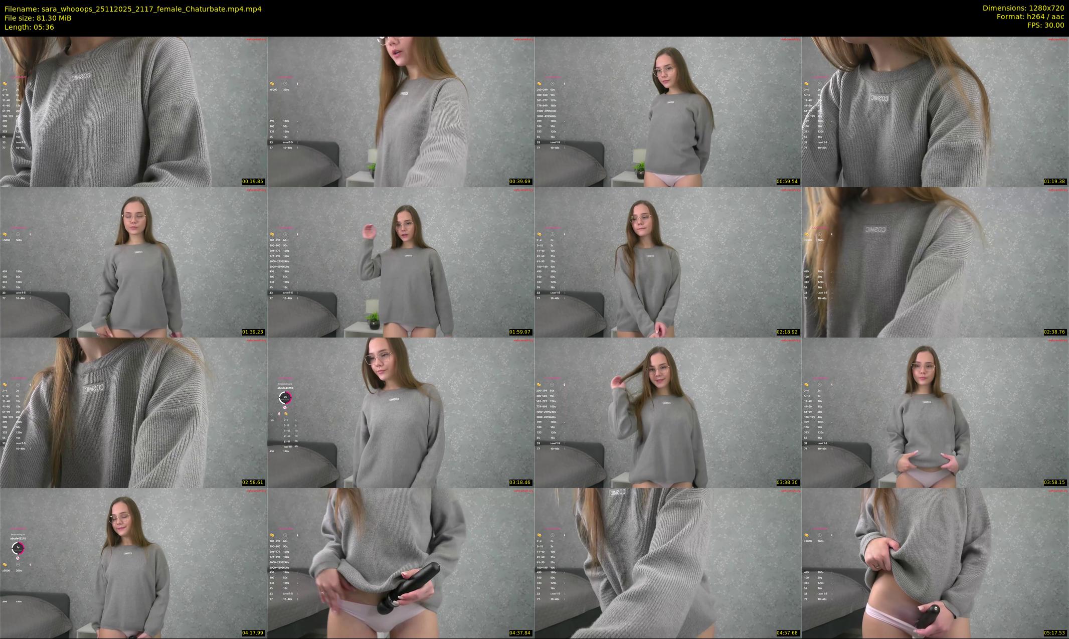 sara_whooops — 6 minute Chaturbate female cam show recording, 720p, Nov 25, 2025