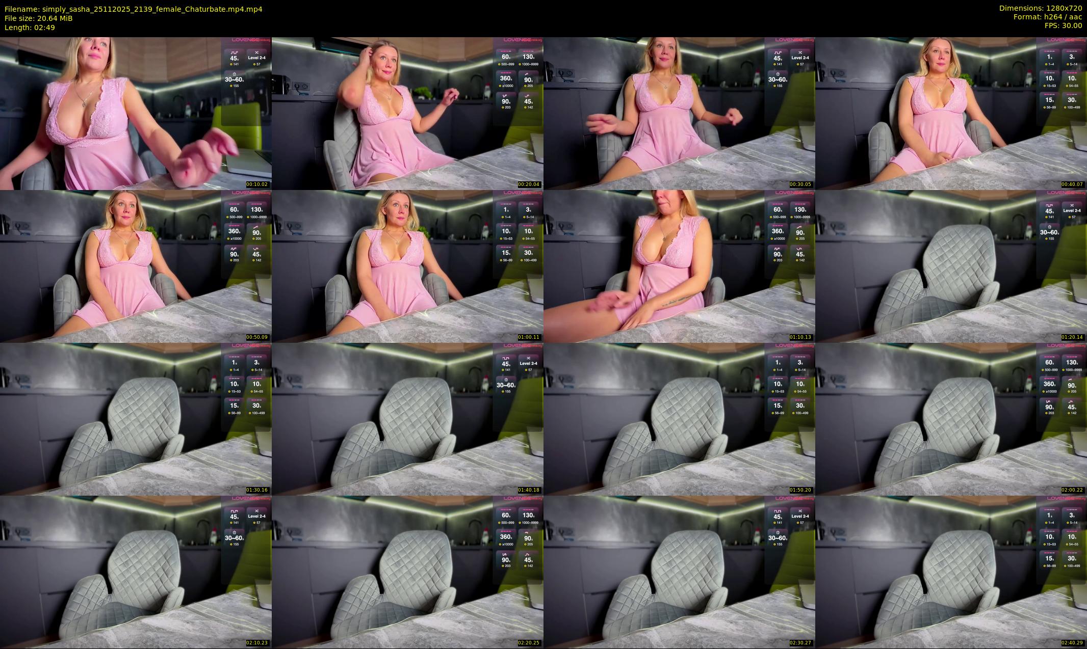 simply_sasha — 3 minute Chaturbate female cam show recording, 720p, Nov 25, 2025