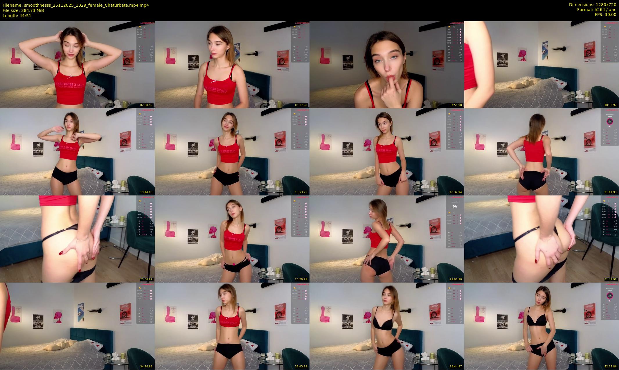 smoothnesss — 45 minute Chaturbate female cam show recording, 720p, Nov 25, 2025