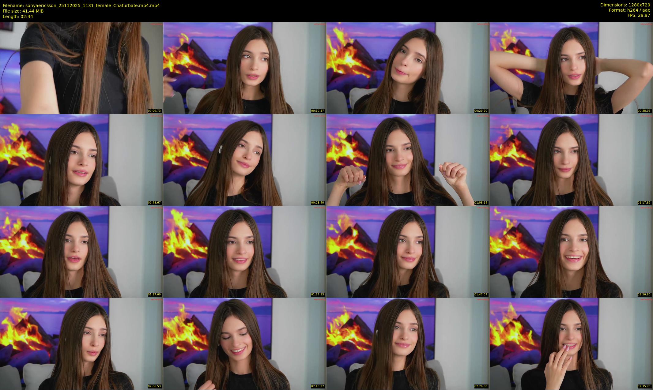 sonyaericsson — 3 minute Chaturbate female cam show recording, 720p, Nov 25, 2025