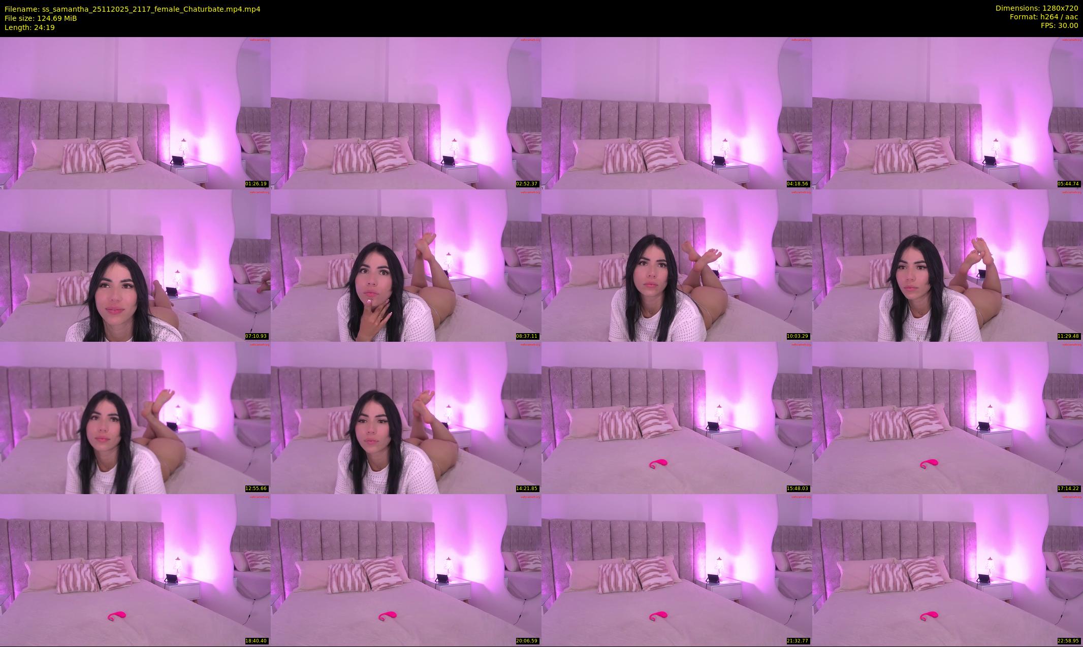 ss_samantha — 25 minute Chaturbate female cam show recording, 720p, Nov 25, 2025