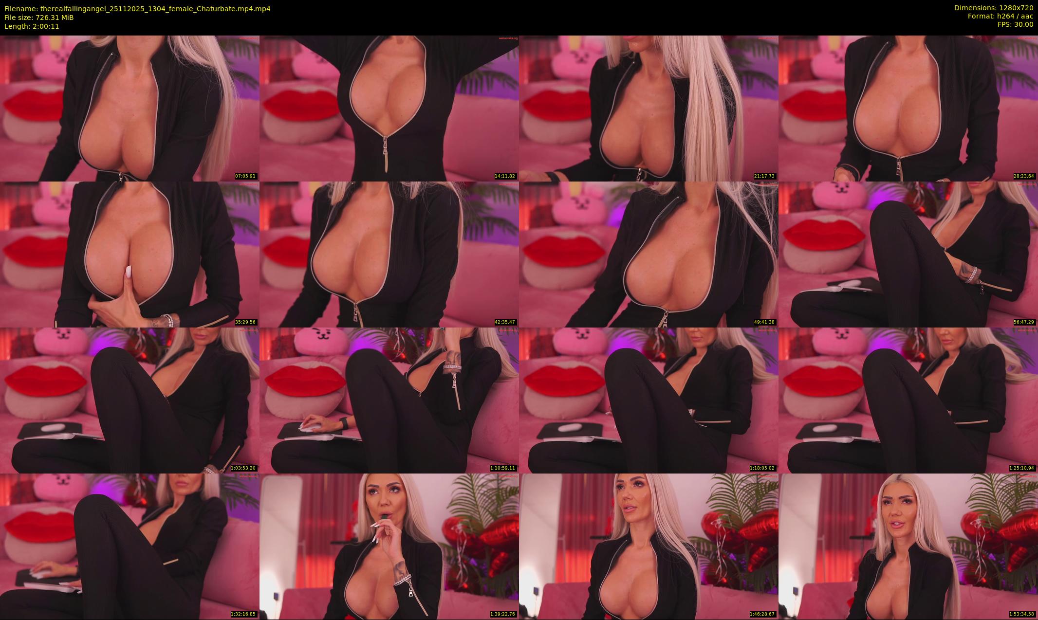 therealfallingangel — 121 minute Chaturbate female cam show recording, 720p, Nov 25, 2025