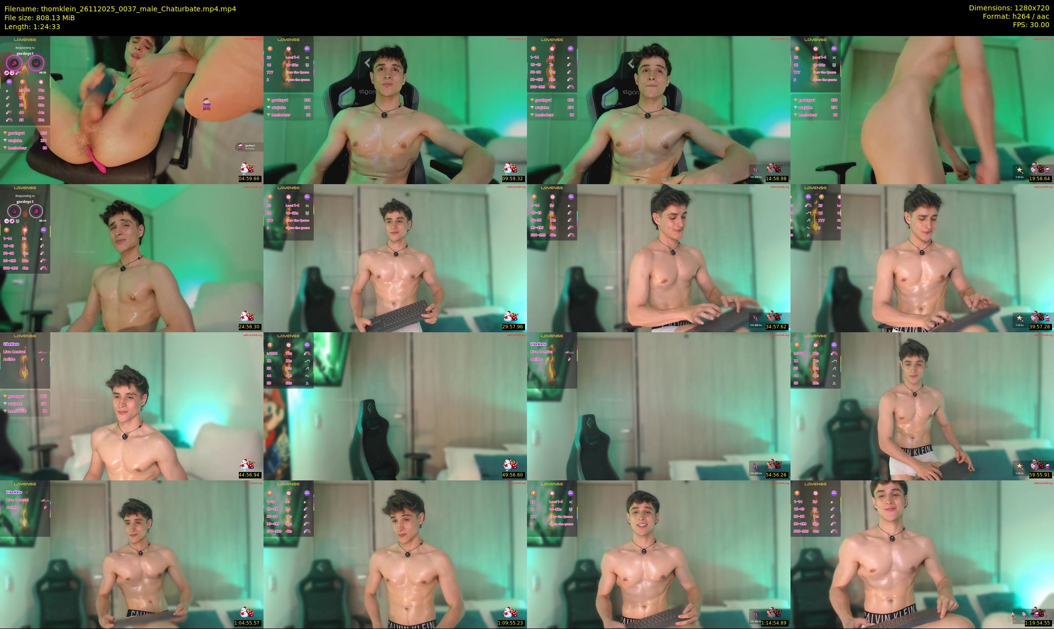 thomklein — 85 minute Chaturbate male cam show recording, 720p, Nov 26, 2025