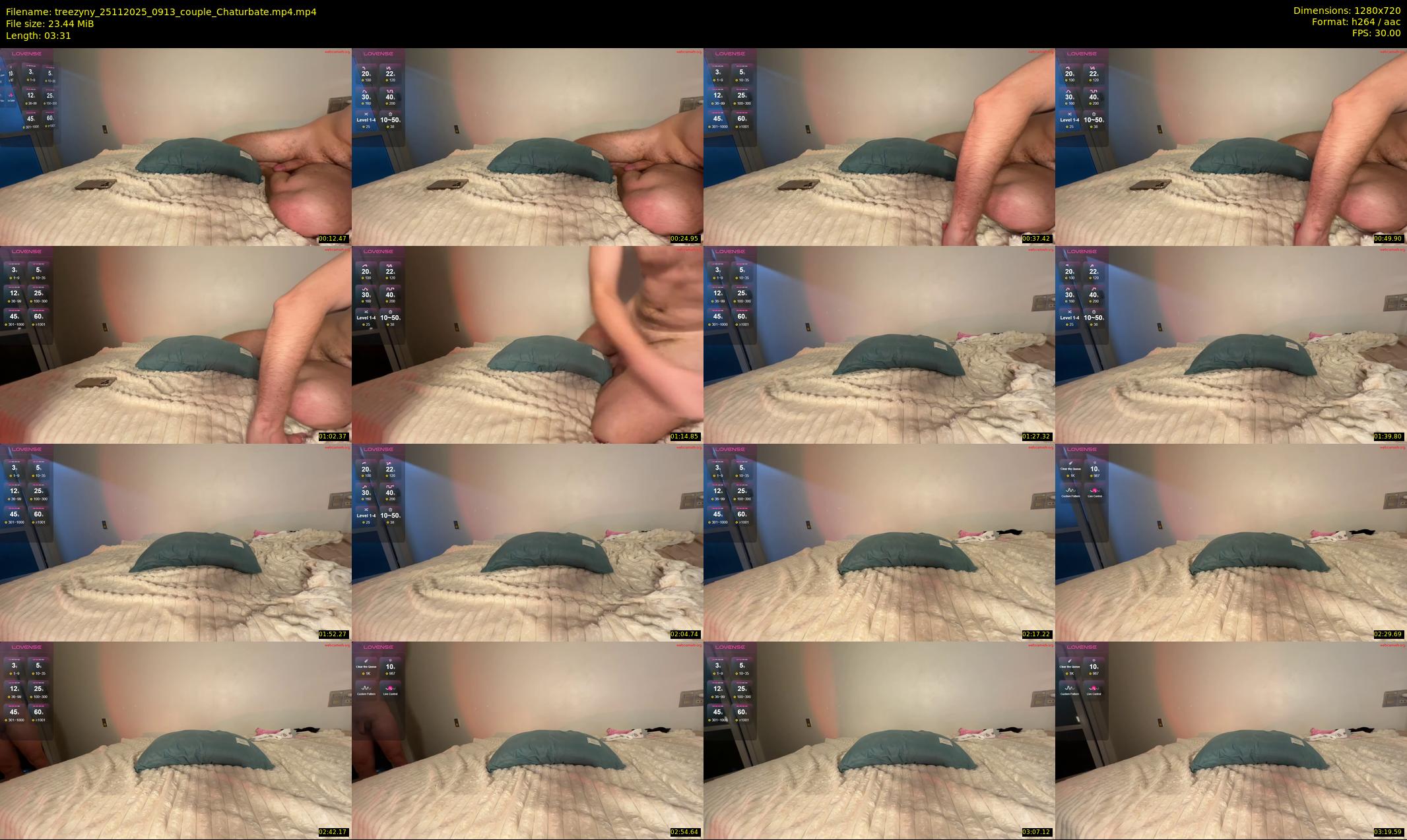 treezyny — 4 minute Chaturbate couple cam show recording, 720p, Nov 25, 2025