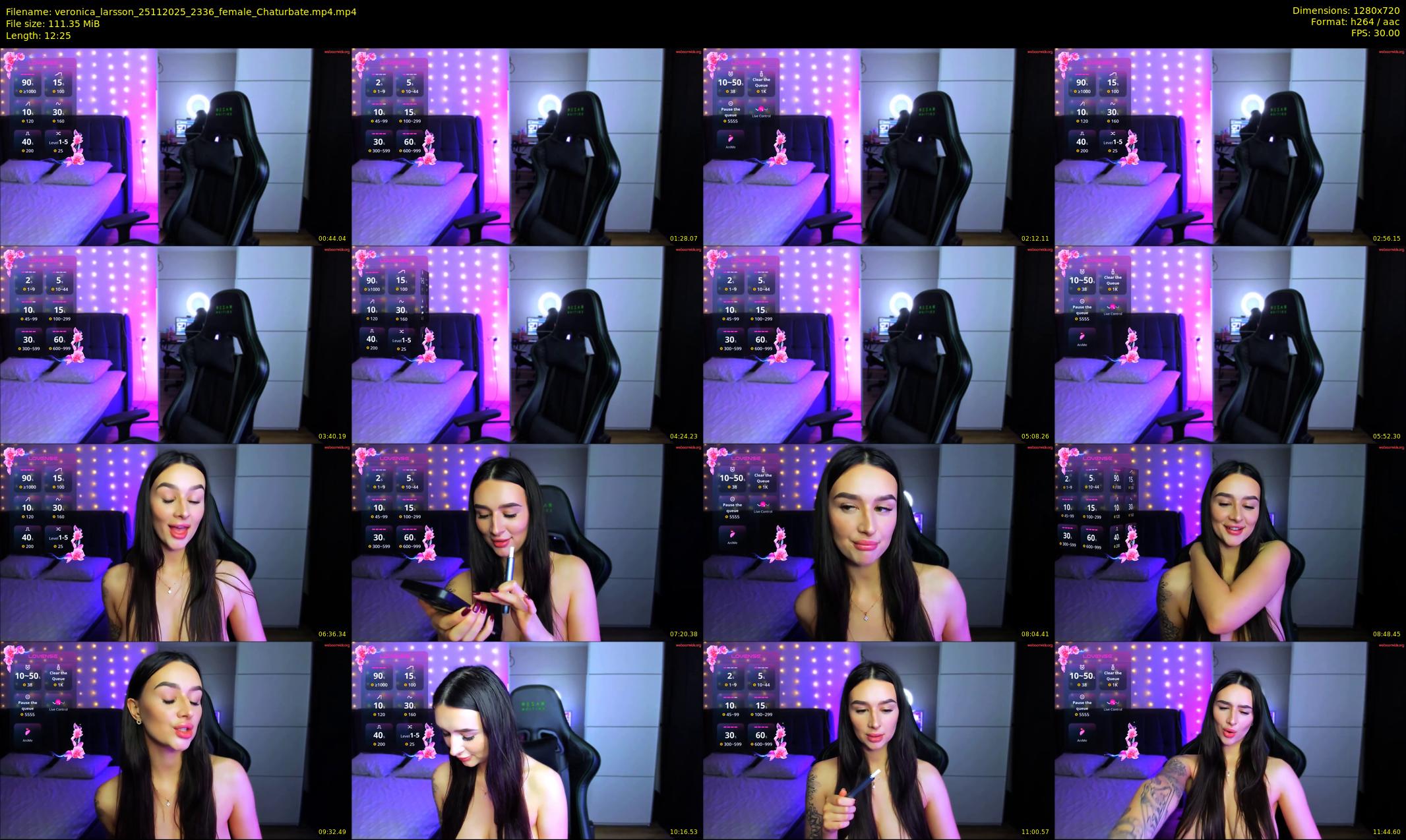 veronica_larsson — 13 minute Chaturbate female cam show recording, 720p, Nov 25, 2025