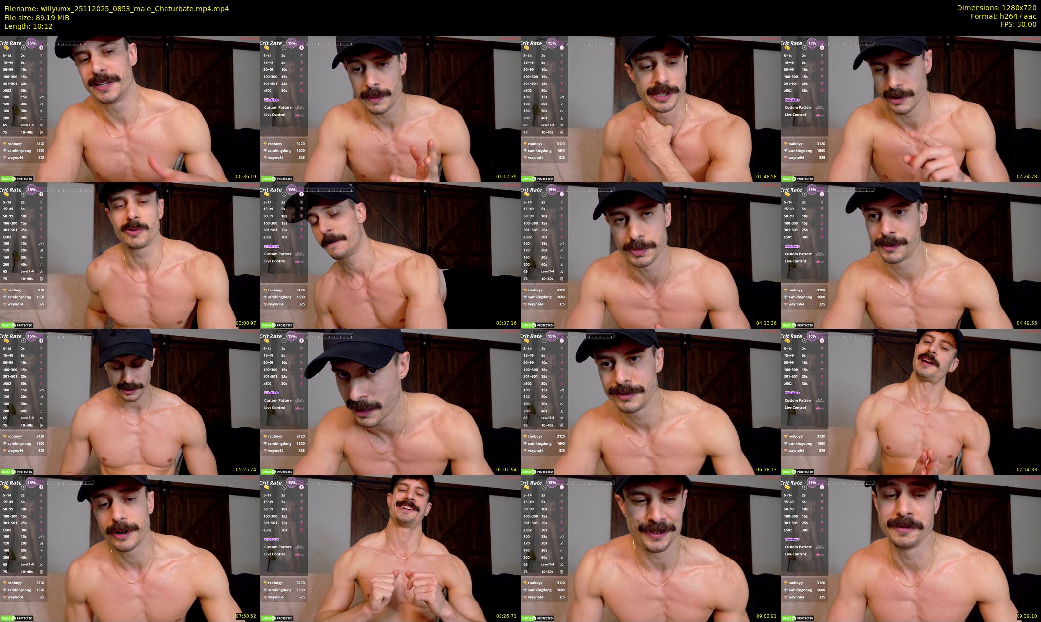 willyumx — 11 minute Chaturbate male cam show recording, 720p, Nov 25, 2025