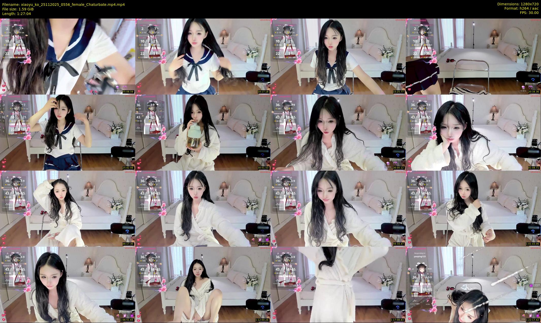 xiaoyu_ko — 88 minute Chaturbate female cam show recording, 720p, Nov 25, 2025