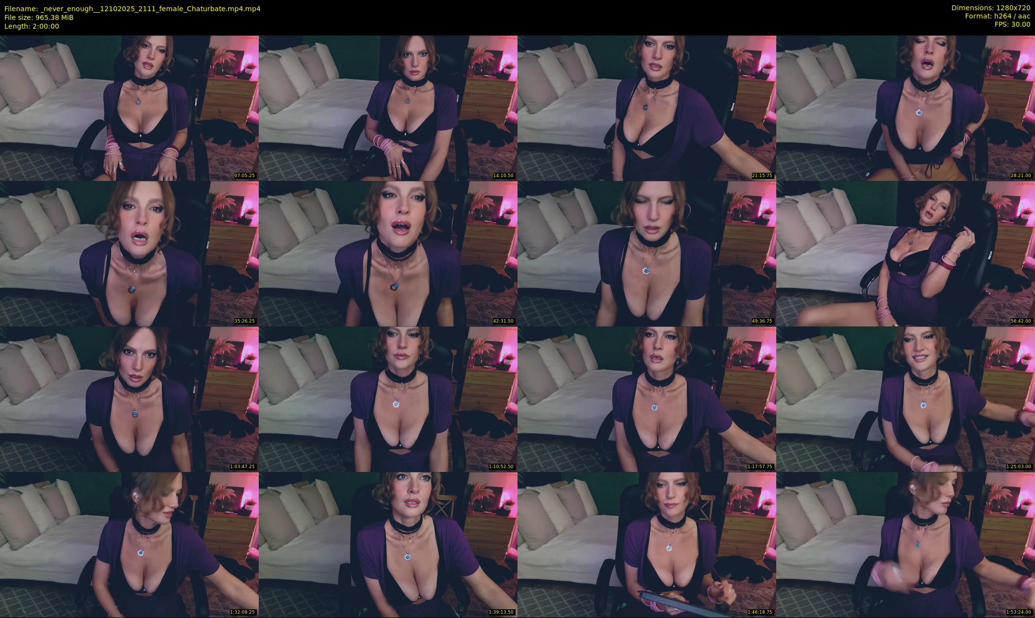 _never_enough_ — 120 minute Chaturbate female cam show recording, 720p, Oct 12, 2025