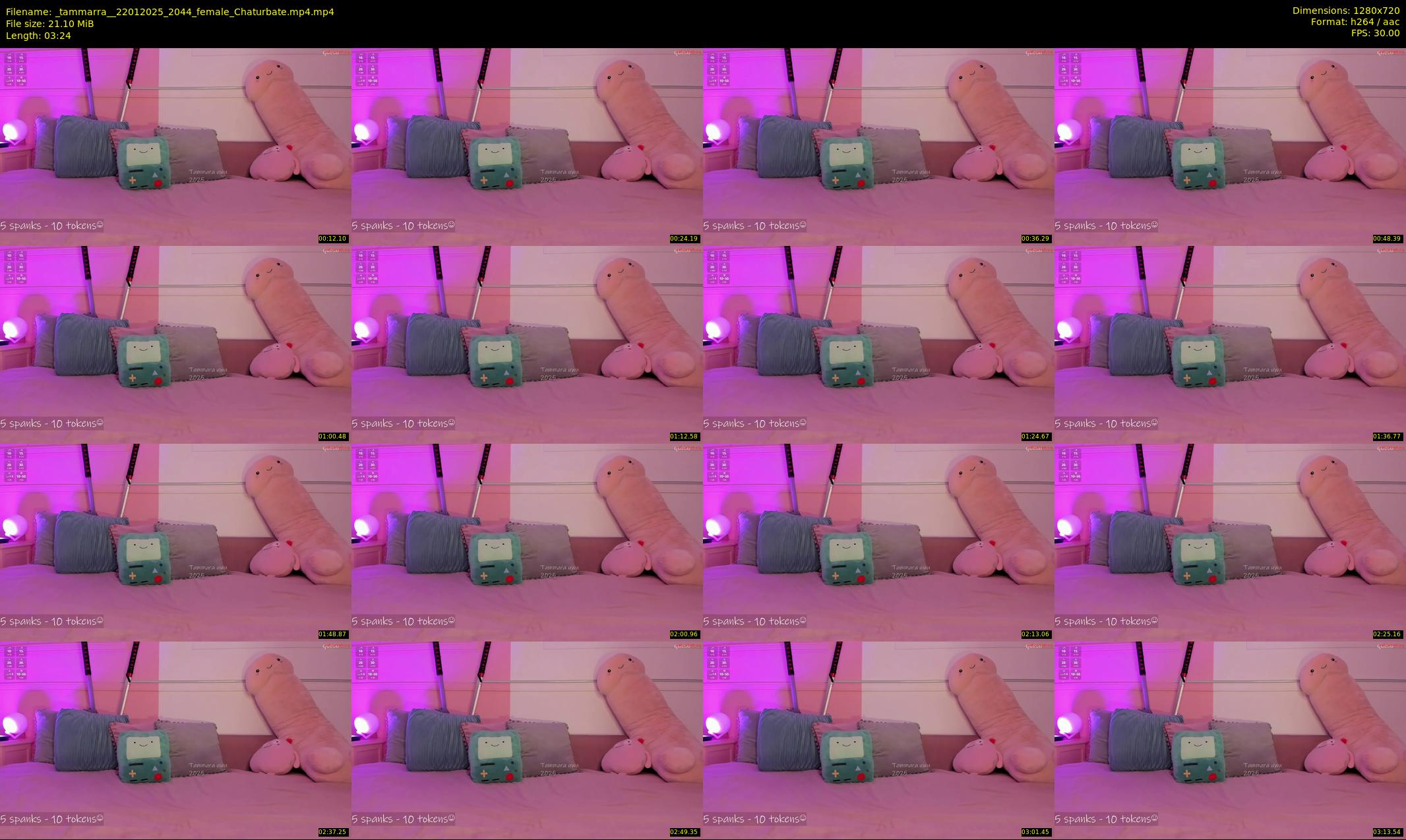 _tammarra_ — 4 minute Chaturbate female cam show recording, 720p, Jan 22, 2025