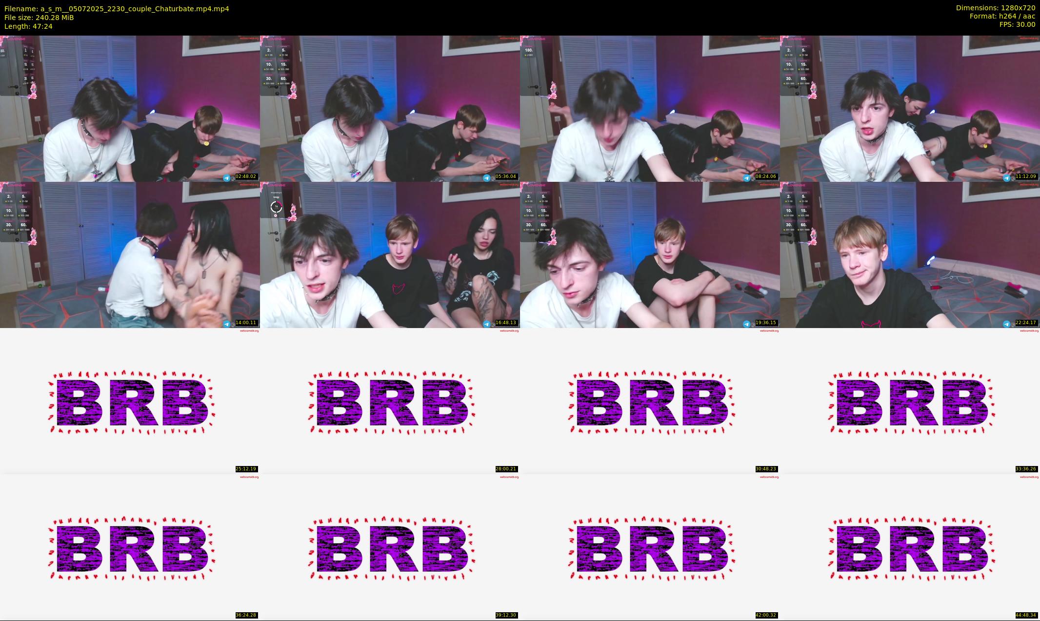 a_s_m_ — 48 minute Chaturbate couple cam show recording, 720p, Jul 5, 2025
