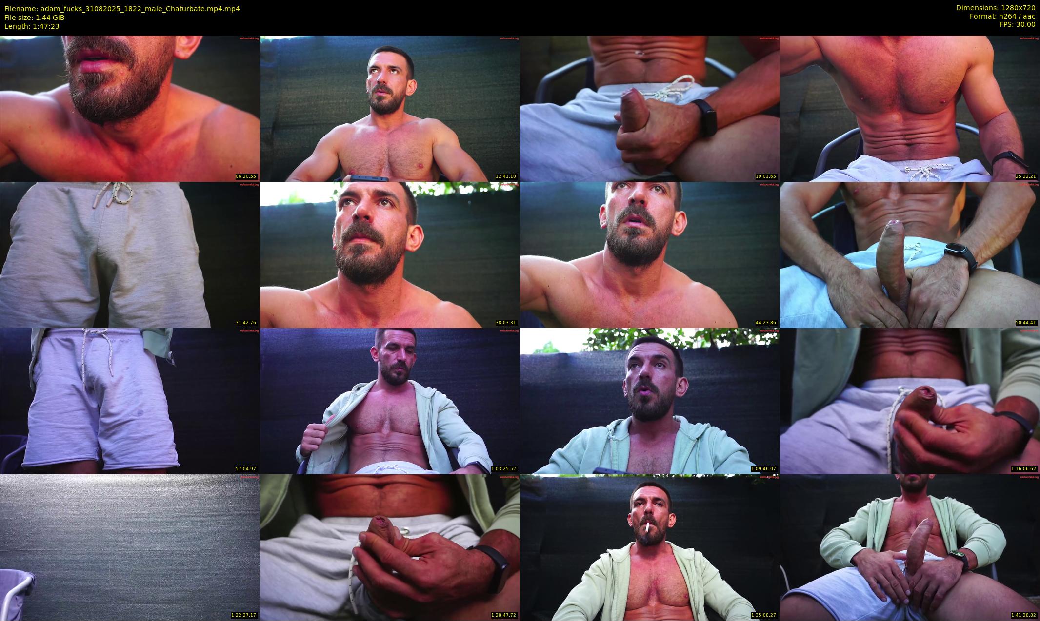 adam_fucks — 108 minute Chaturbate male cam show recording, 720p, Aug 31, 2025