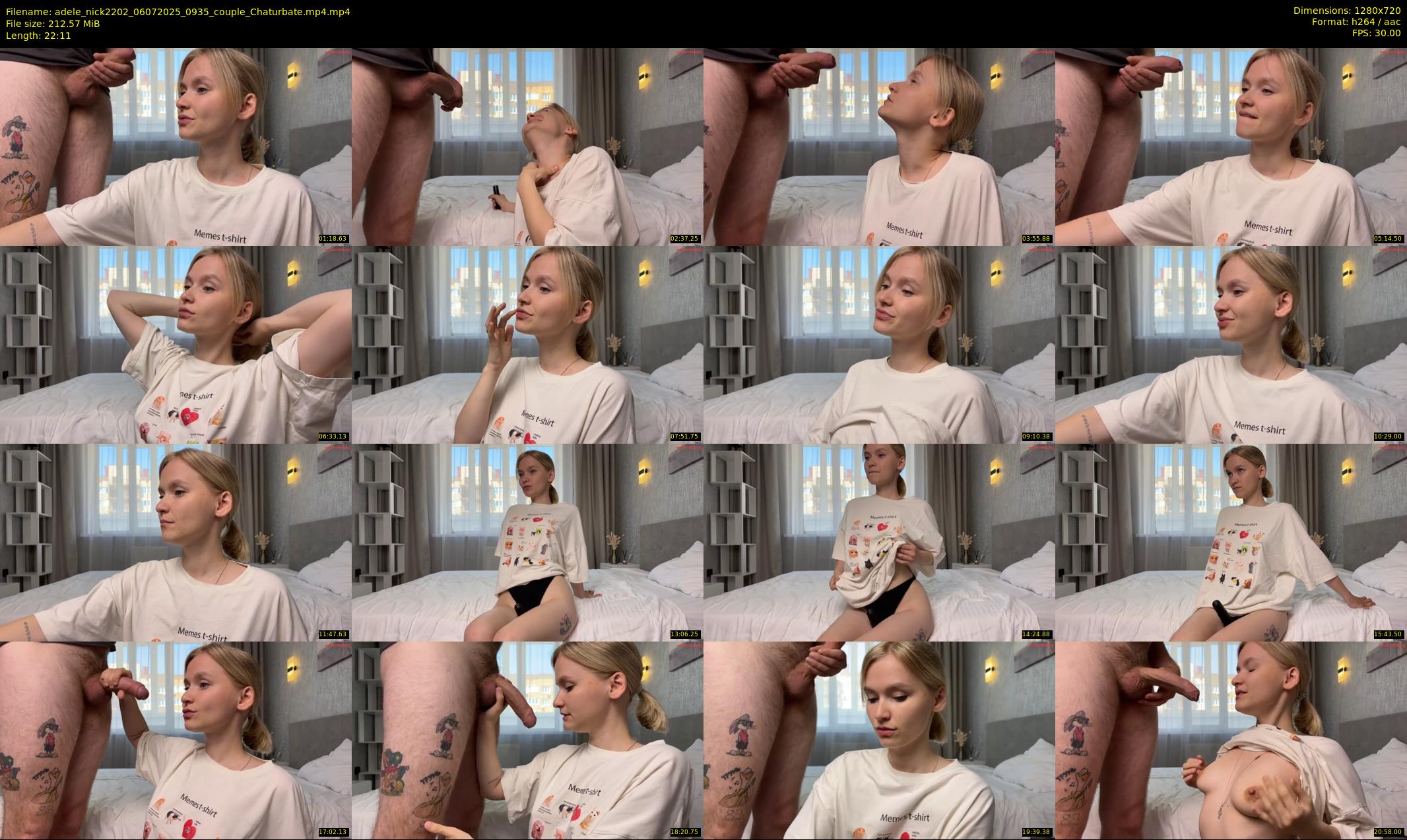 adele_nick2202 — 23 minute Chaturbate couple cam show recording, 720p, Jul 6, 2025