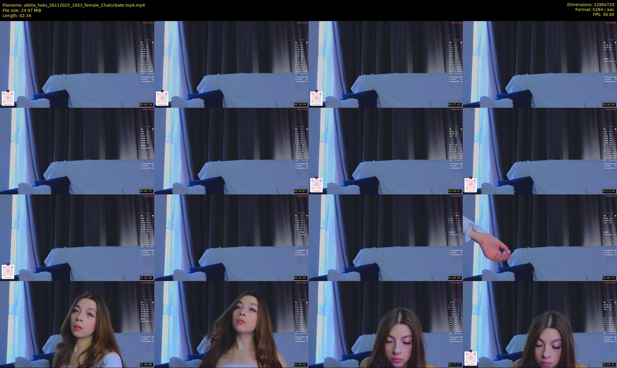 afelia_heks — 3 minute Chaturbate female cam show recording, 720p, Nov 26, 2025