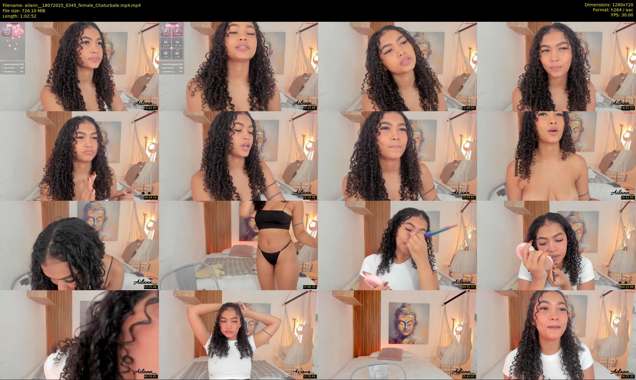 ailann_ — 63 minute Chaturbate female cam show recording, 720p, Jul 18, 2025