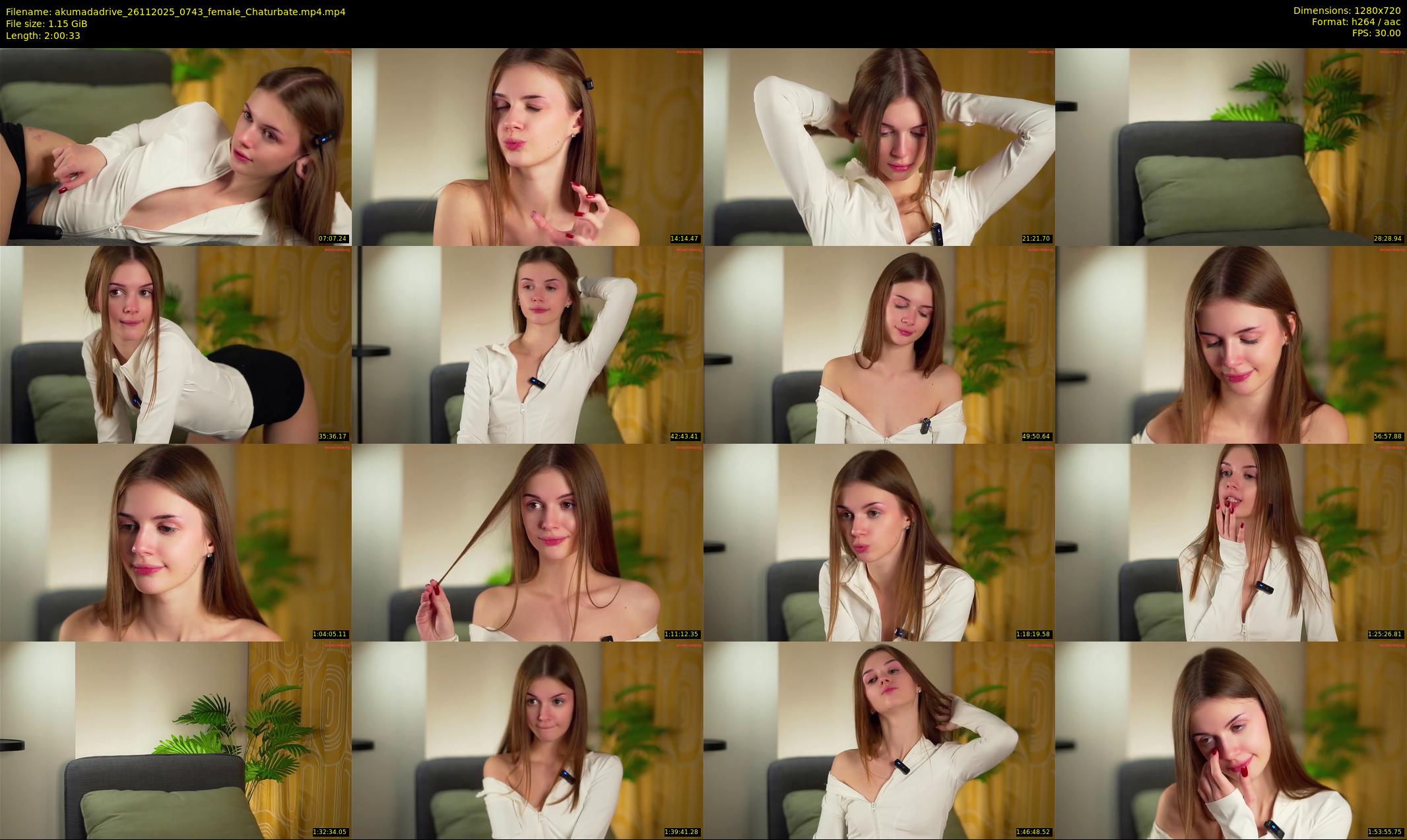 akumadadrive — 121 minute Chaturbate female cam show recording, 720p, Nov 26, 2025