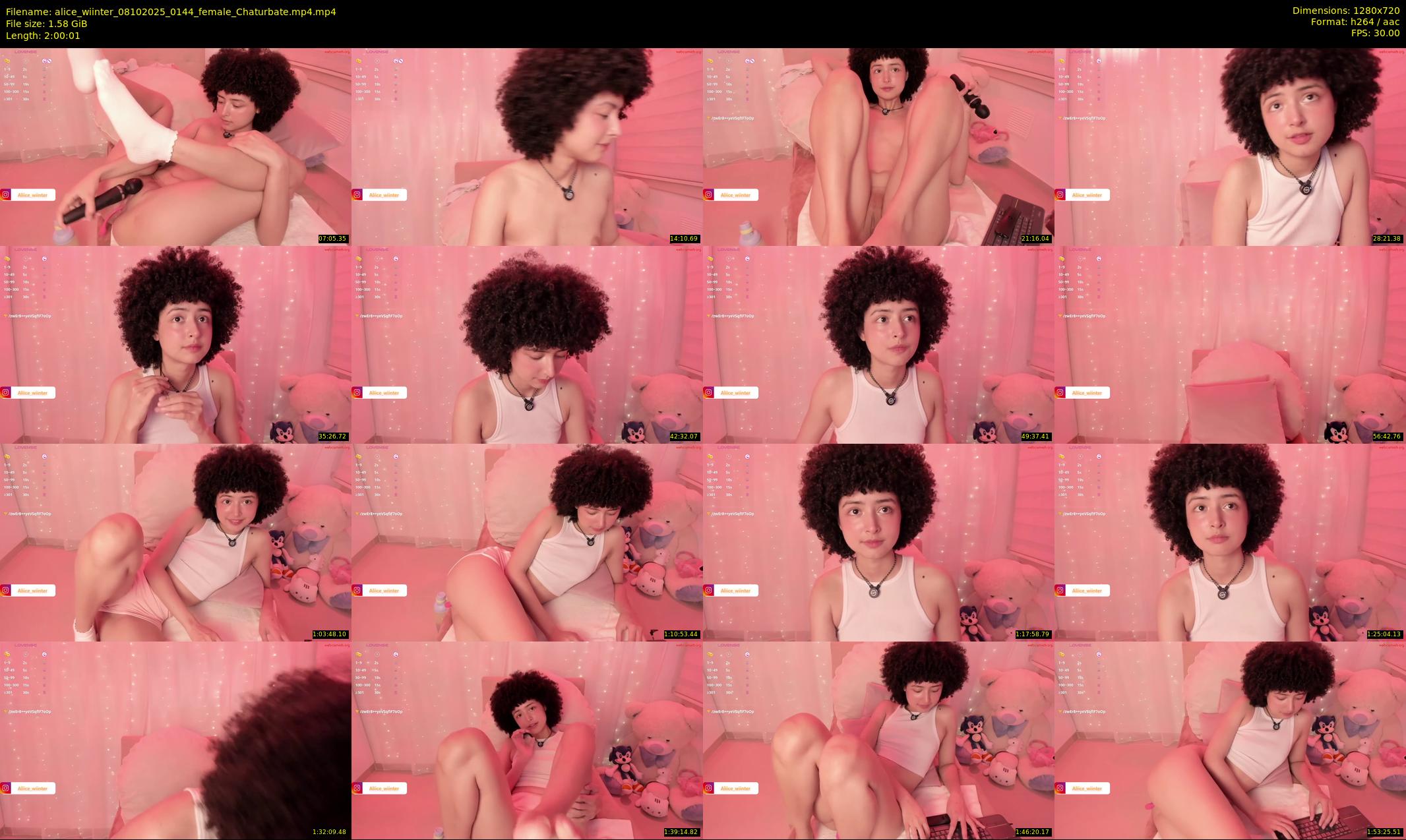 alice_wiinter — 121 minute Chaturbate female cam show recording, 720p, Oct 8, 2025