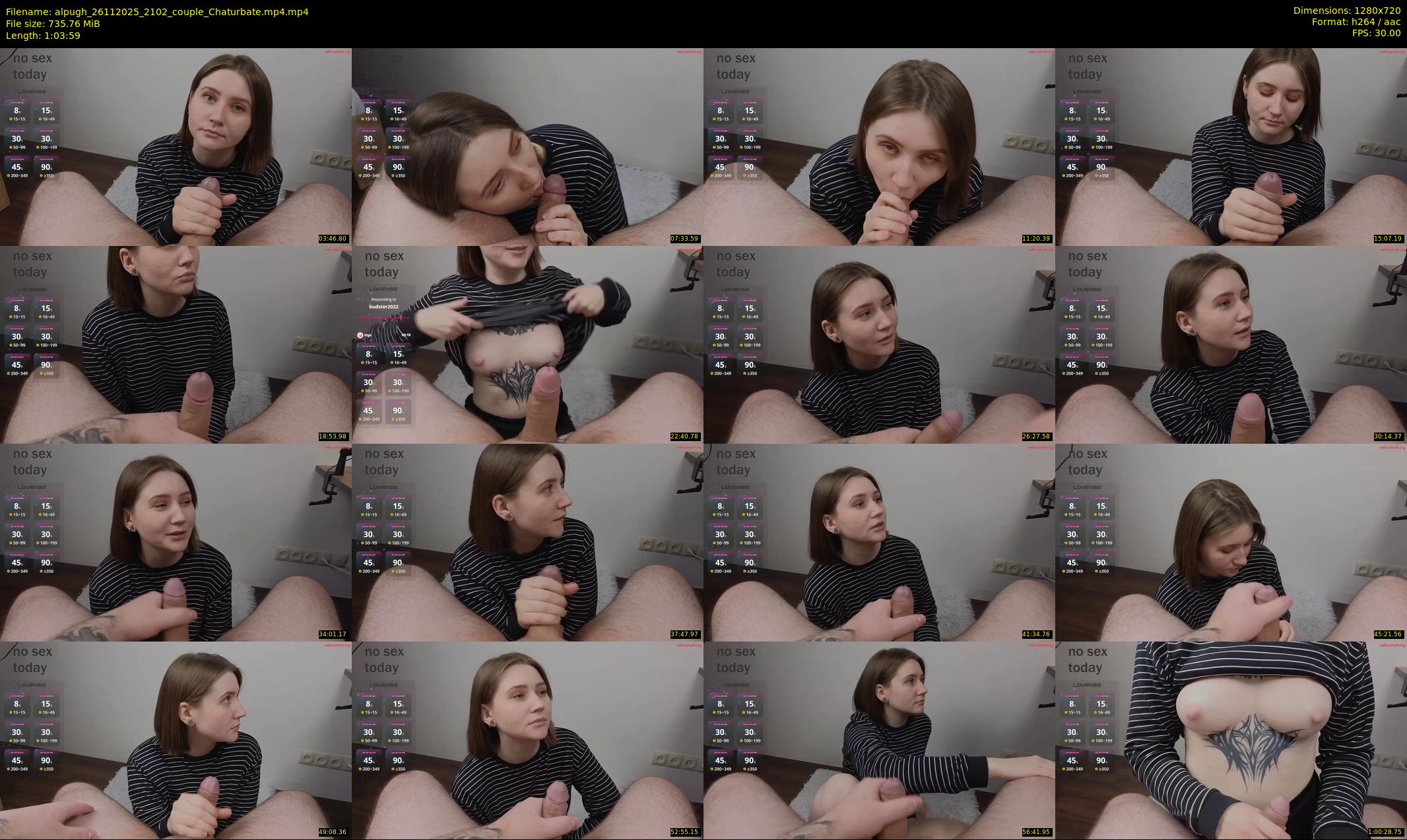 alpugh — 64 minute Chaturbate couple cam show recording, 720p, Nov 26, 2025