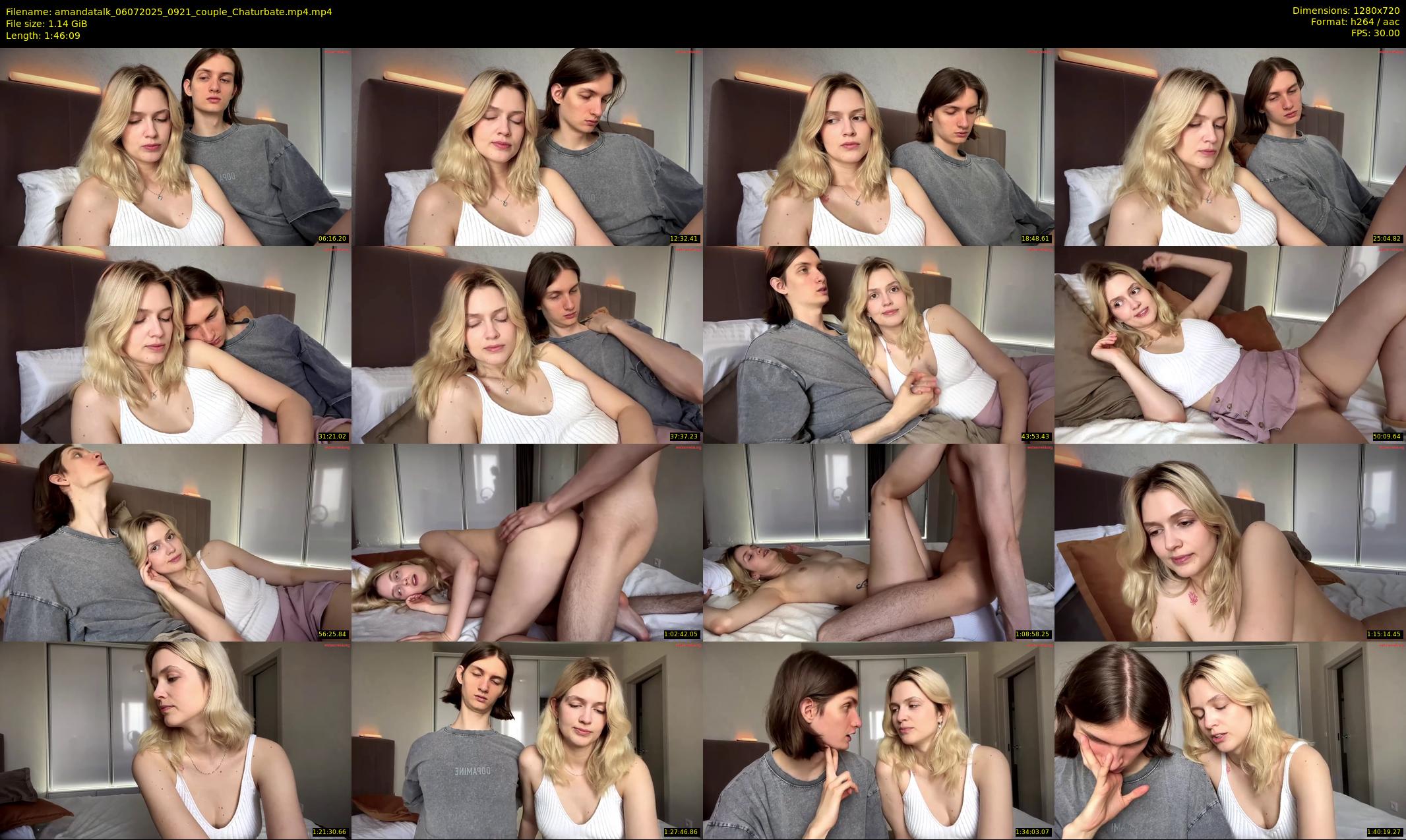 amandatalk — 107 minute Chaturbate couple cam show recording, 720p, Jul 6, 2025