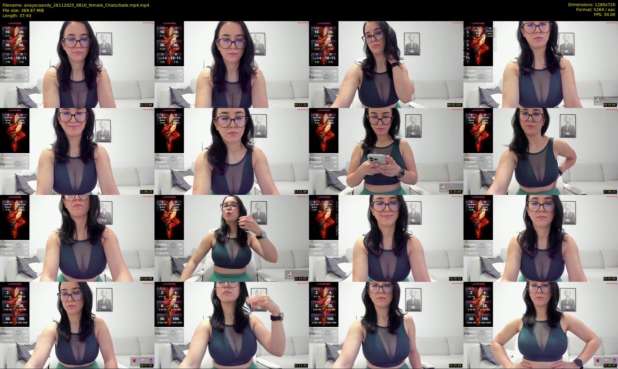 anayscaandy — 38 minute Chaturbate female cam show recording, 720p, Nov 26, 2025