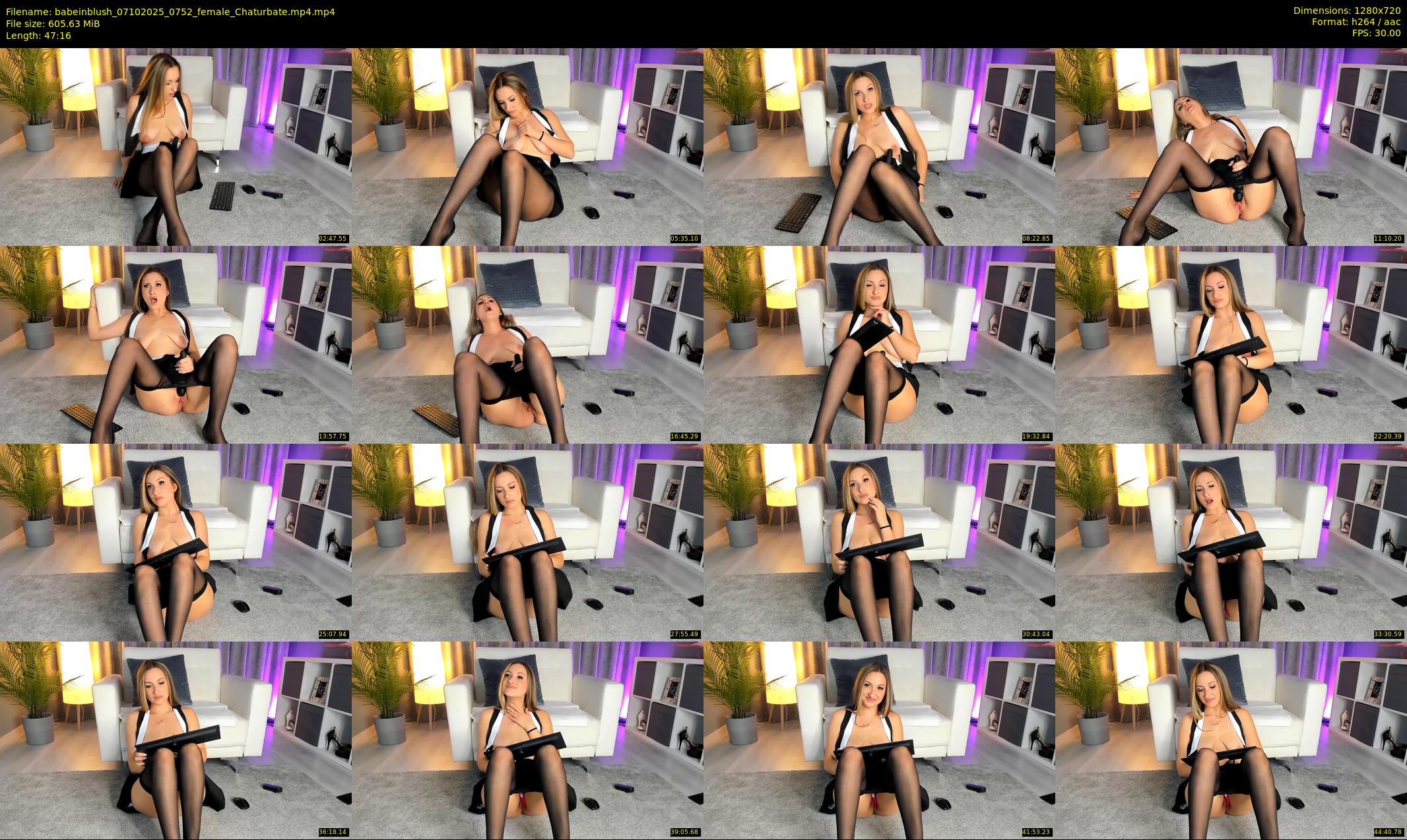 babeinblush — 48 minute Chaturbate female cam show recording, 720p, Oct 7, 2025