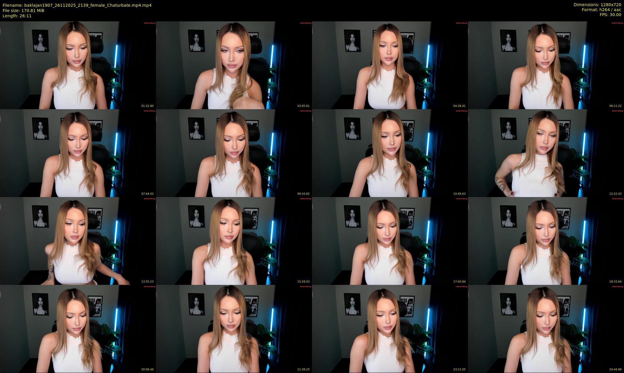 baklajan1907 — 27 minute Chaturbate female cam show recording, 720p, Nov 26, 2025