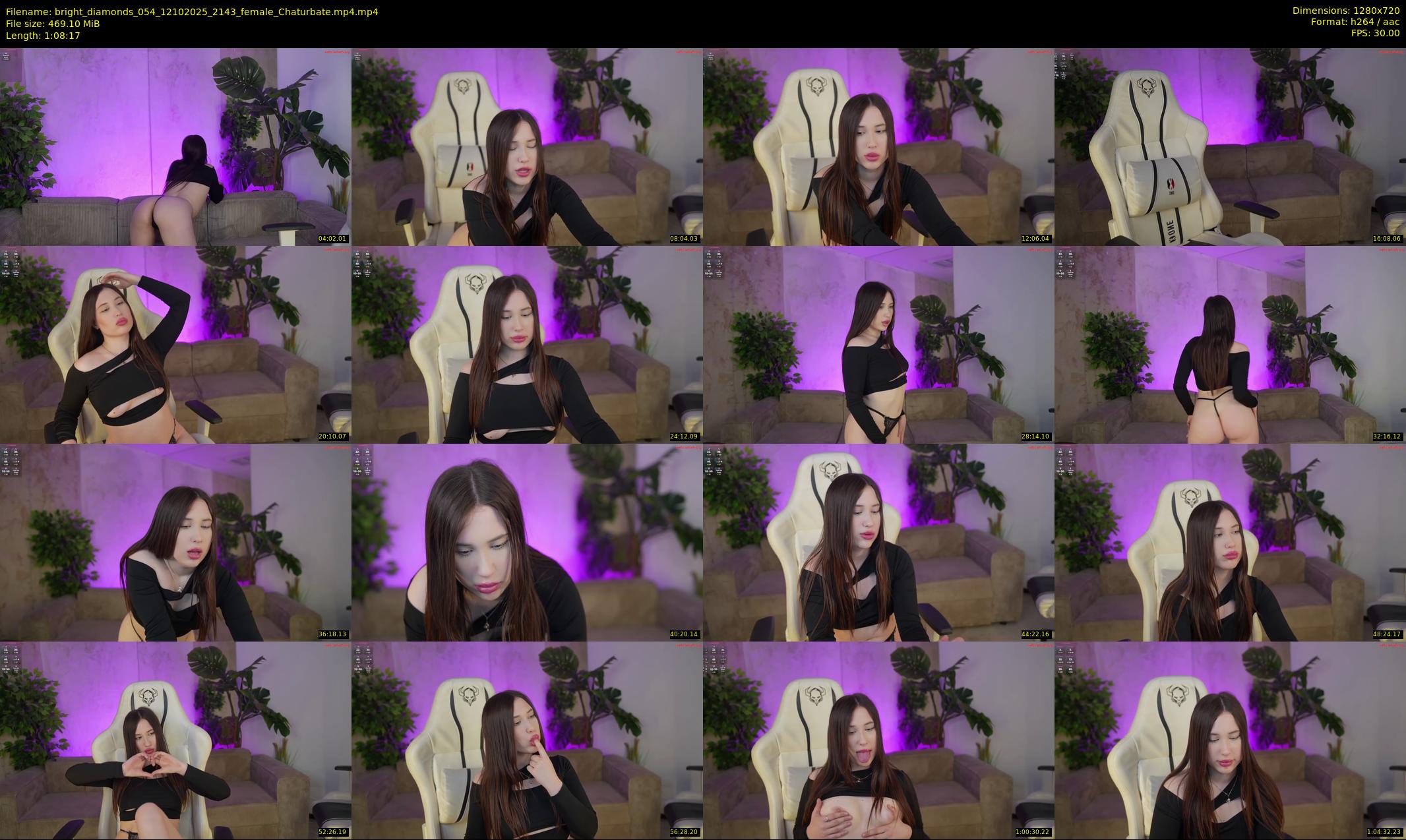 bright_diamonds_054 — 69 minute Chaturbate couple cam show recording, 720p, Oct 12, 2025