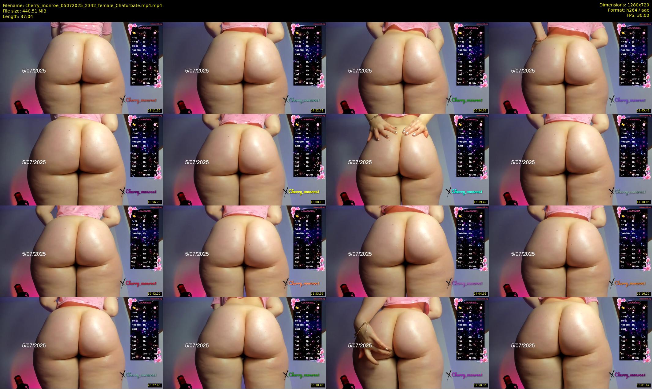 cherry_monroe — 38 minute Chaturbate female cam show recording, 720p, Jul 5, 2025