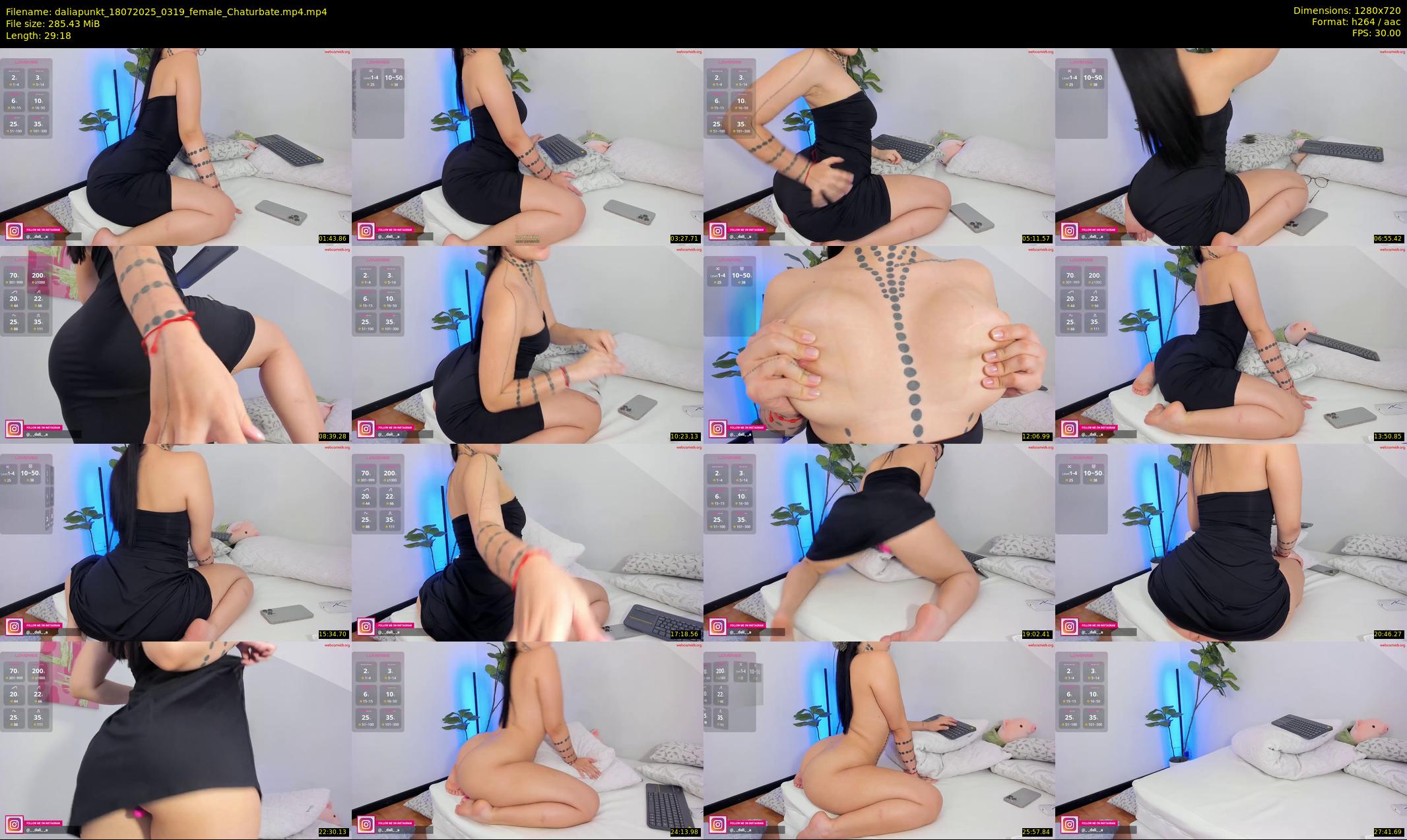 daliapunkt — 30 minute Chaturbate female cam show recording, 720p, Jul 18, 2025