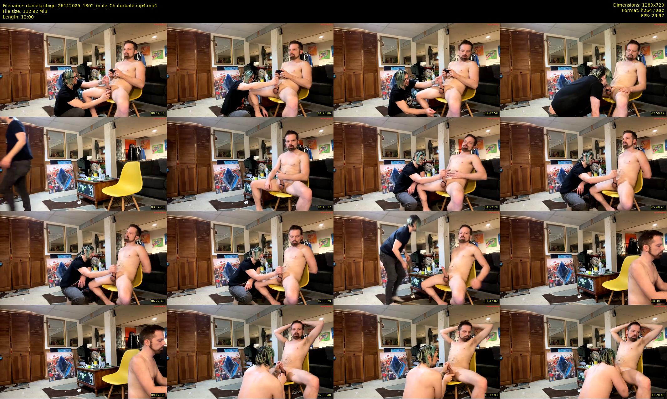 danielartbigd — 12 minute Chaturbate male cam show recording, 720p, Nov 26, 2025