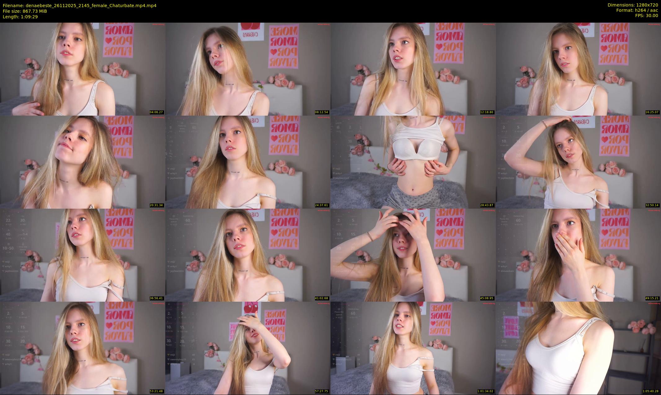 denaebeste — 70 minute Chaturbate female cam show recording, 720p, Nov 26, 2025