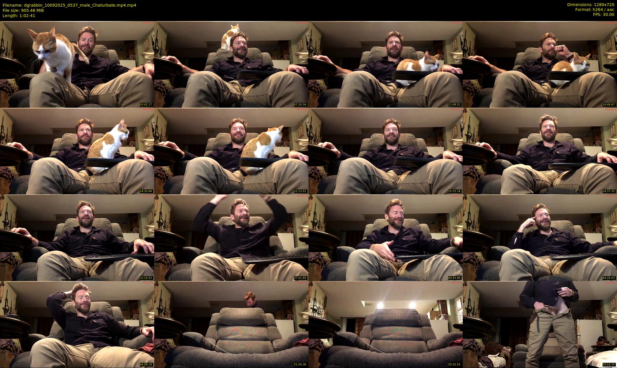 dgrabbin — 63 minute Chaturbate male cam show recording, 720p, Sep 10, 2025