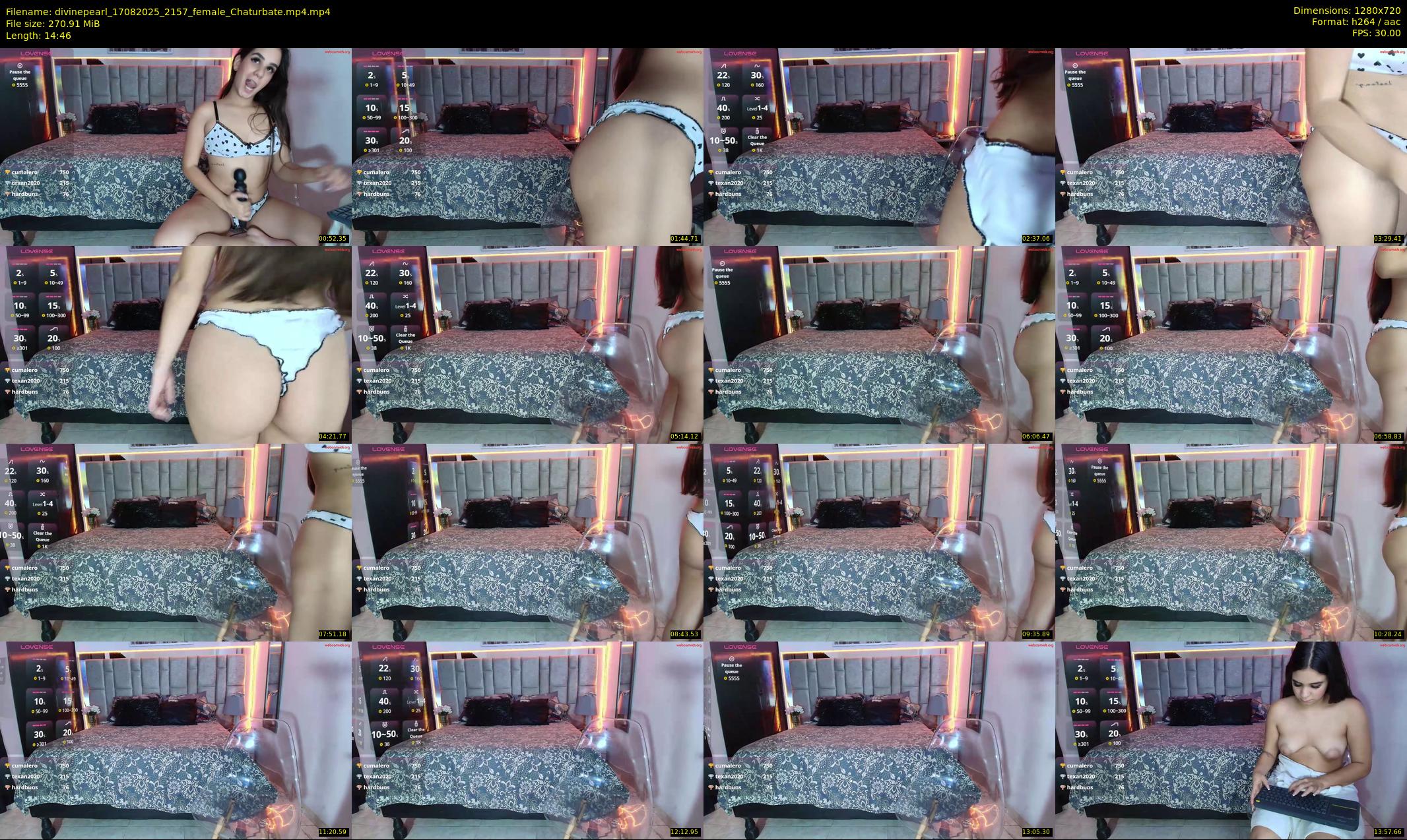 divinepearl — 15 minute Chaturbate female cam show recording, 720p, Aug 17, 2025