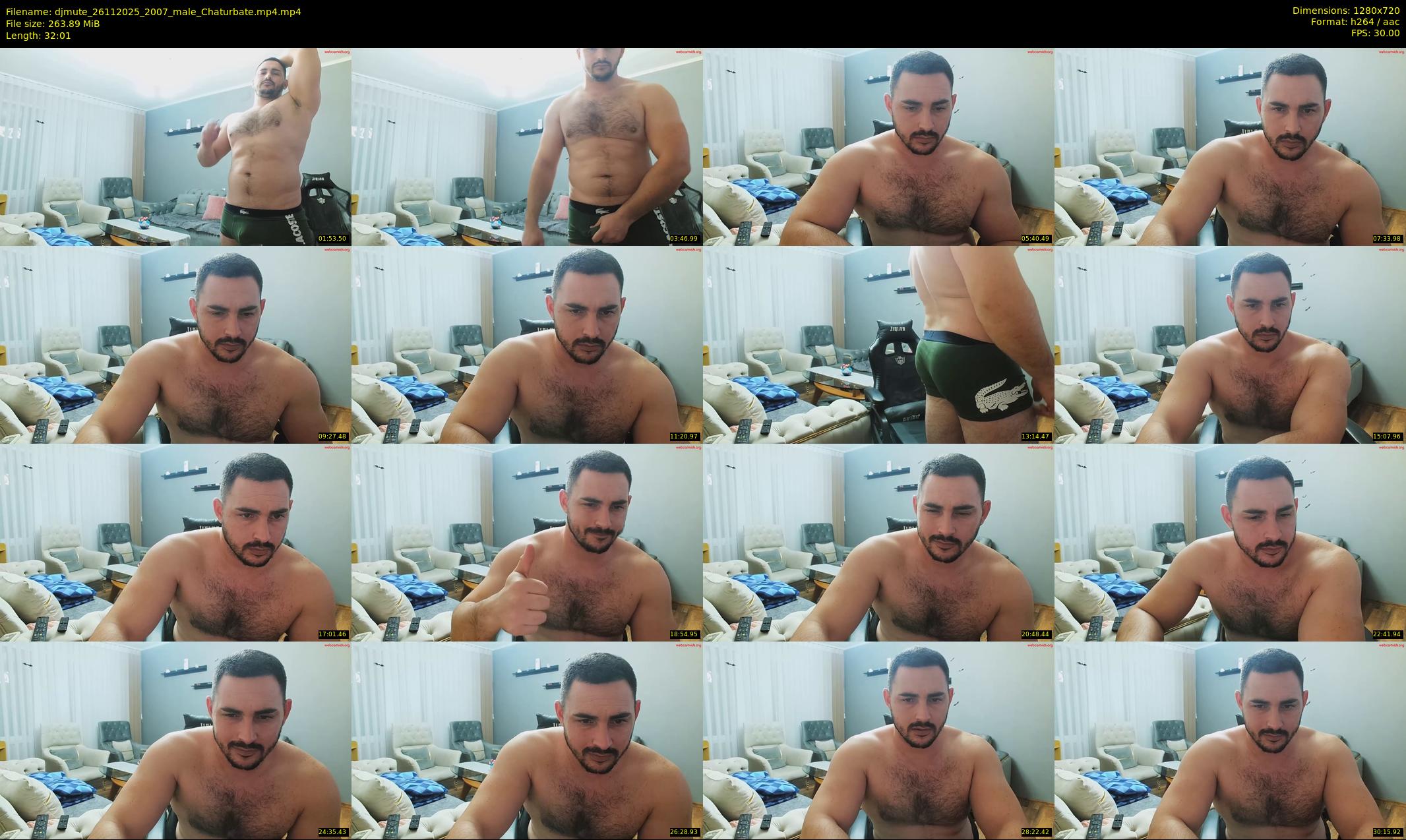 djmute — 33 minute Chaturbate male cam show recording, 720p, Nov 26, 2025