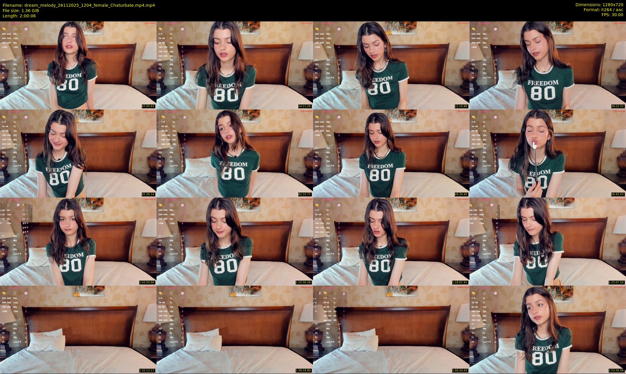 dream_melody — 121 minute Chaturbate female cam show recording, 720p, Nov 26, 2025