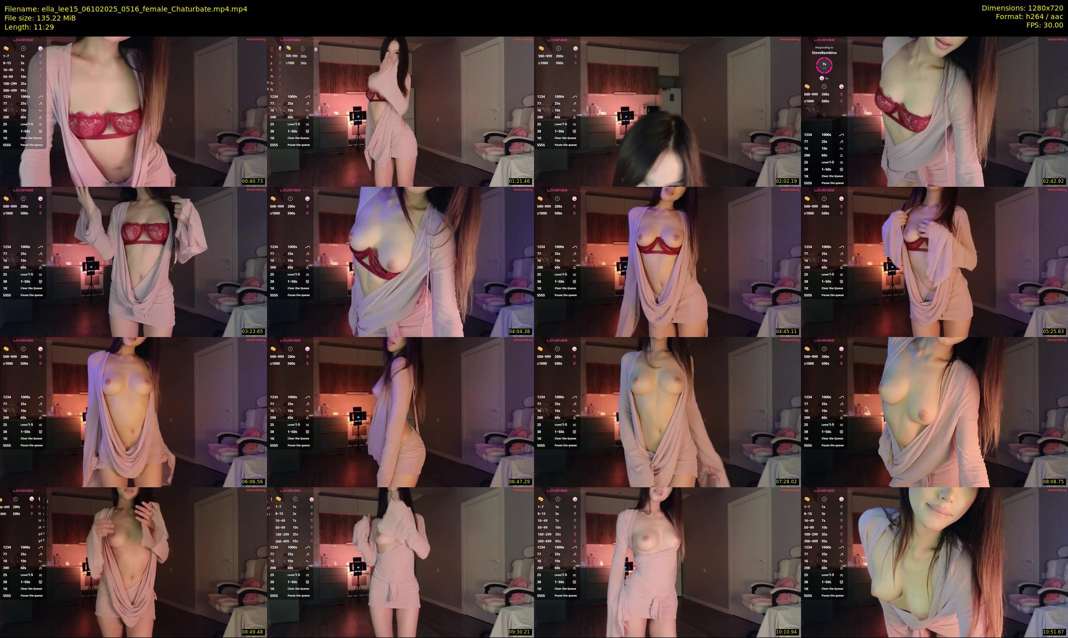 ella_lee15 — 12 minute Chaturbate female cam show recording, 720p, Oct 6, 2025