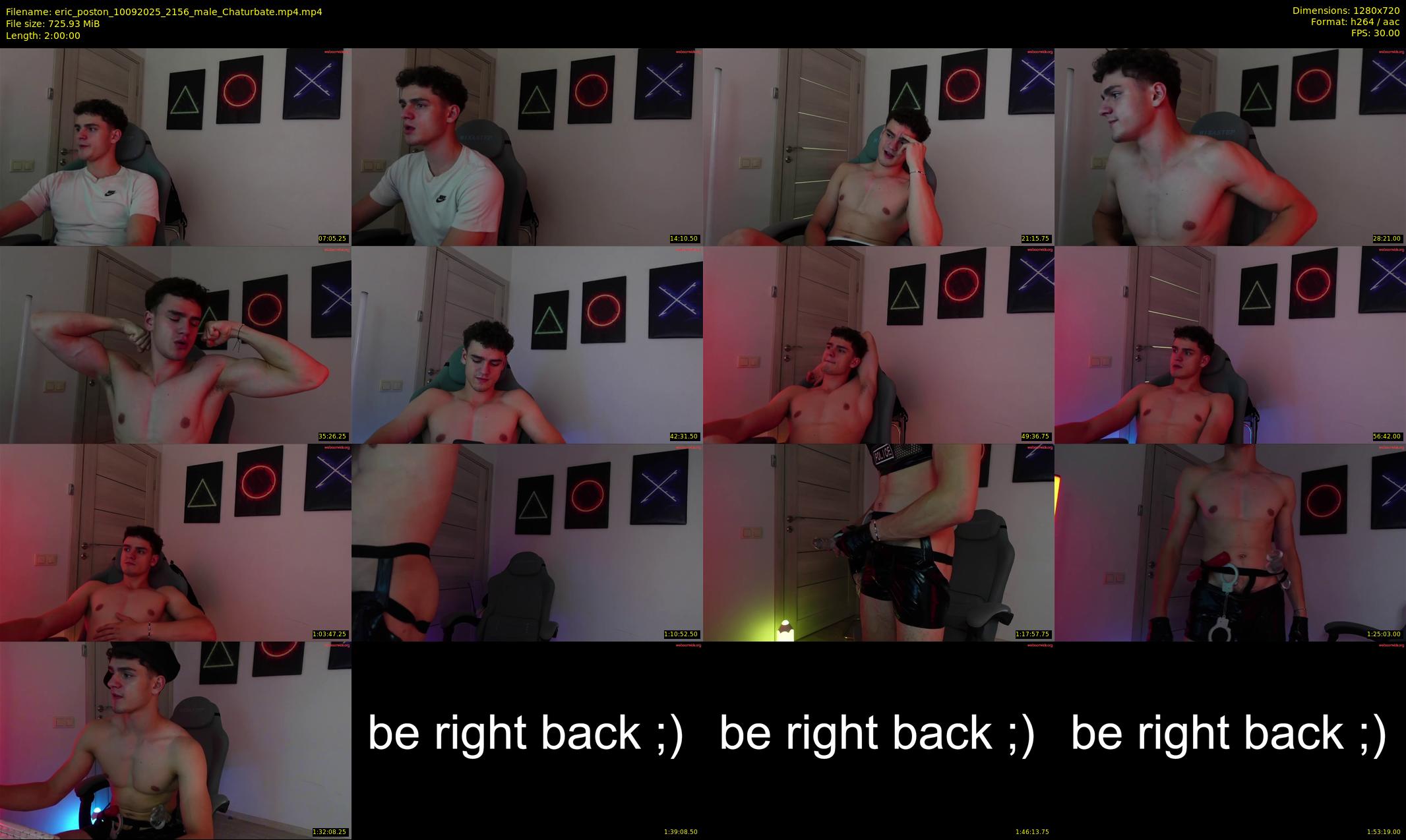 eric_poston — 120 minute Chaturbate male cam show recording, 720p, Sep 10, 2025