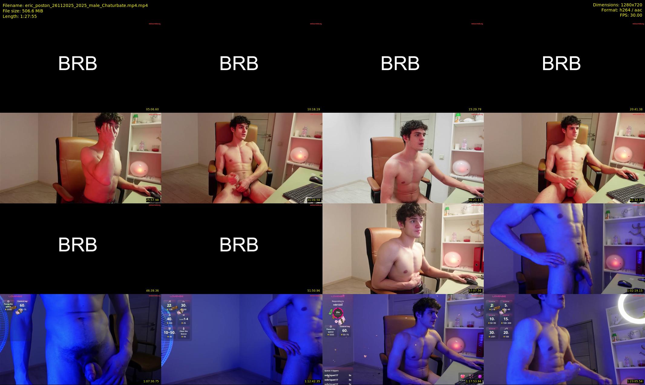 eric_poston — 88 minute Chaturbate male cam show recording, 720p, Nov 26, 2025
