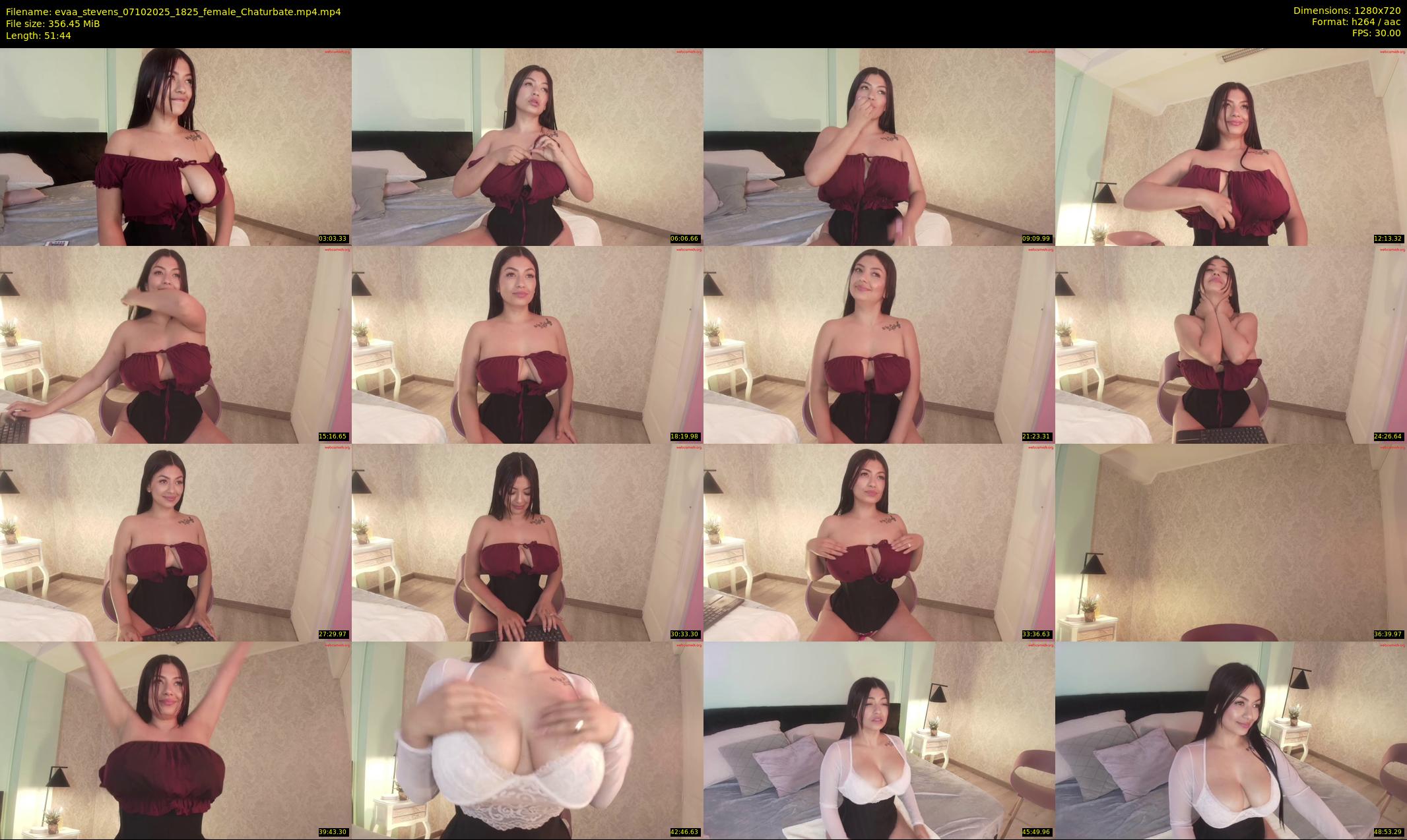 evaa_stevens — 52 minute Chaturbate female cam show recording, 720p, Oct 7, 2025