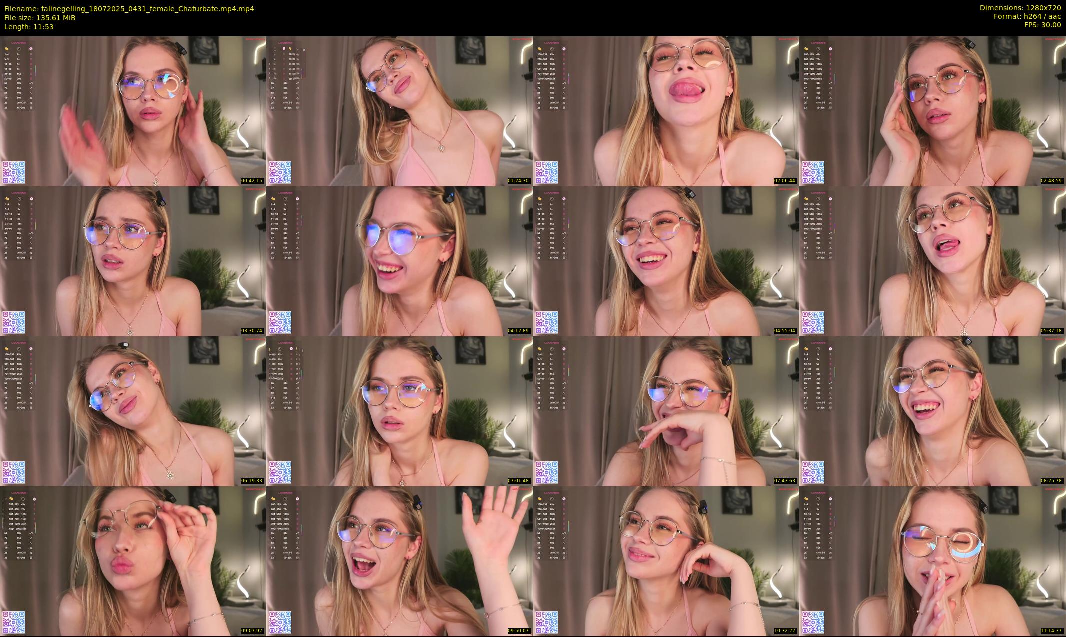 falinegelling — 12 minute Chaturbate female cam show recording, 720p, Jul 18, 2025
