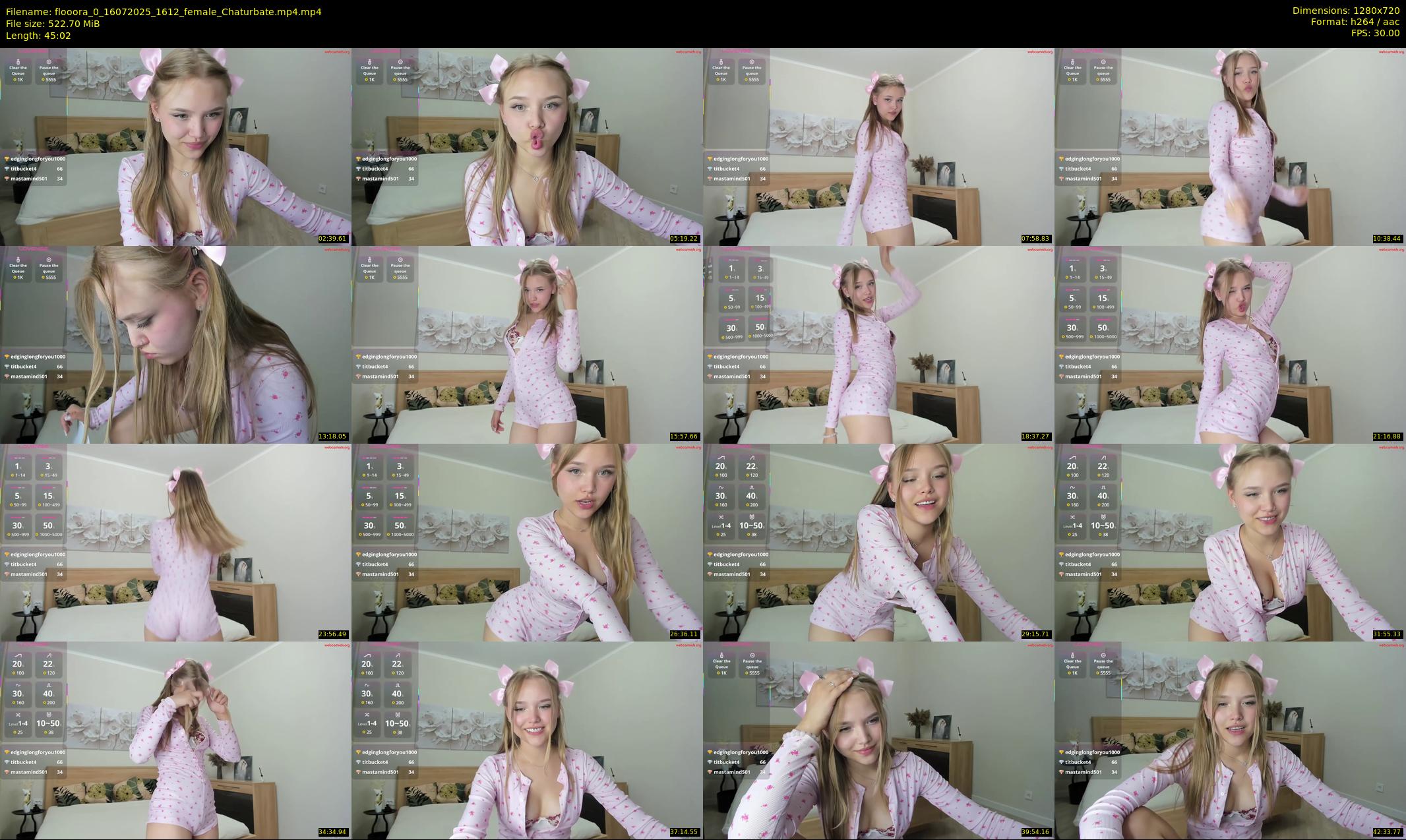 flooora_0 — 46 minute Chaturbate couple cam show recording, 720p, Jul 16, 2025