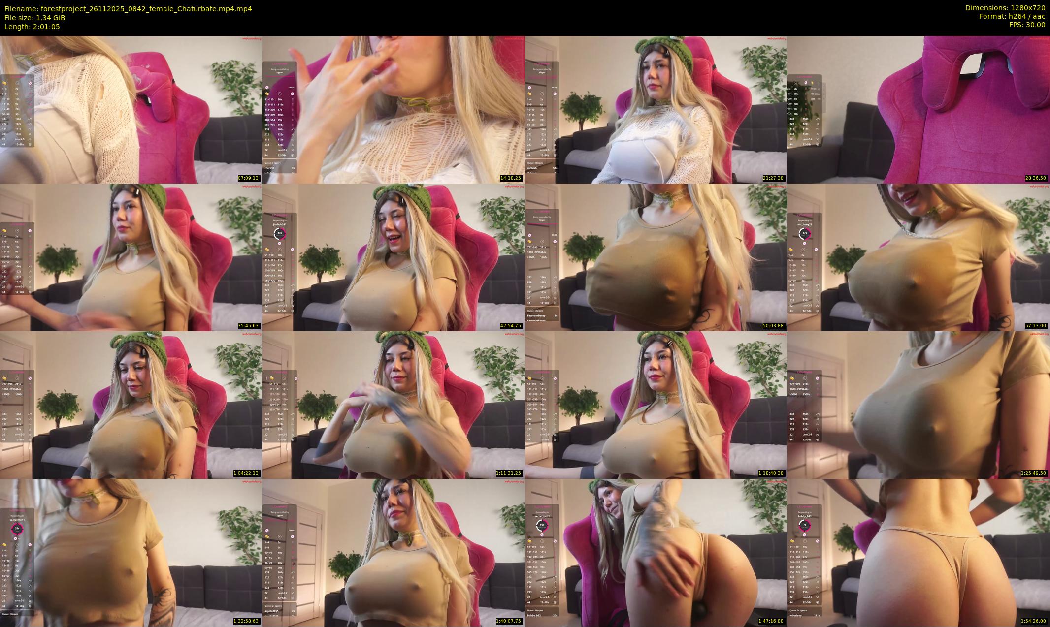 forestproject — 122 minute Chaturbate female cam show recording, 720p, Nov 26, 2025