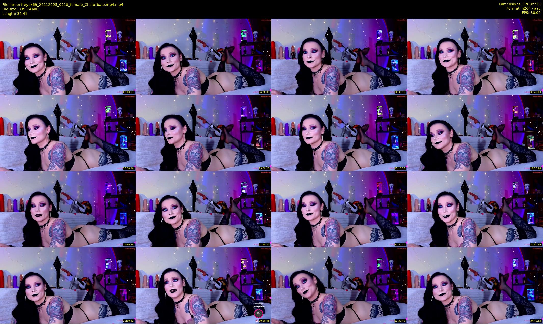 freyax69 — 37 minute Chaturbate female cam show recording, 720p, Nov 26, 2025