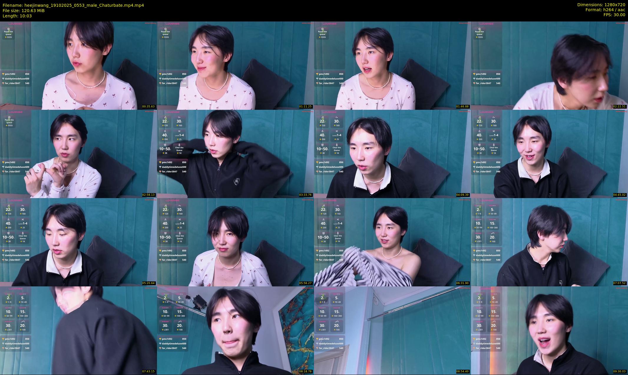 heejinwang — 11 minute Chaturbate male cam show recording, 720p, Oct 19, 2025