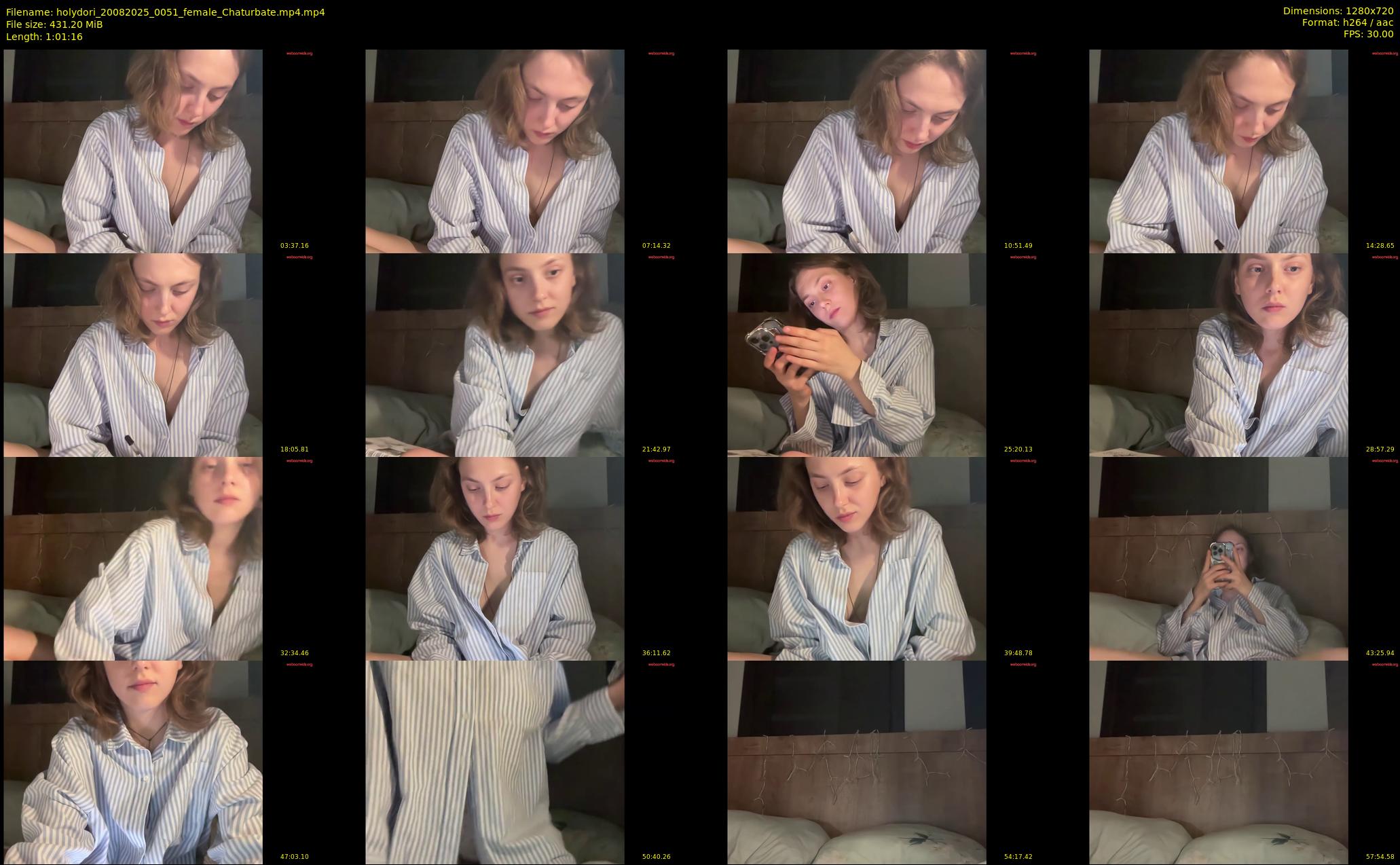 holydori — 62 minute Chaturbate female cam show recording, 720p, Aug 20, 2025