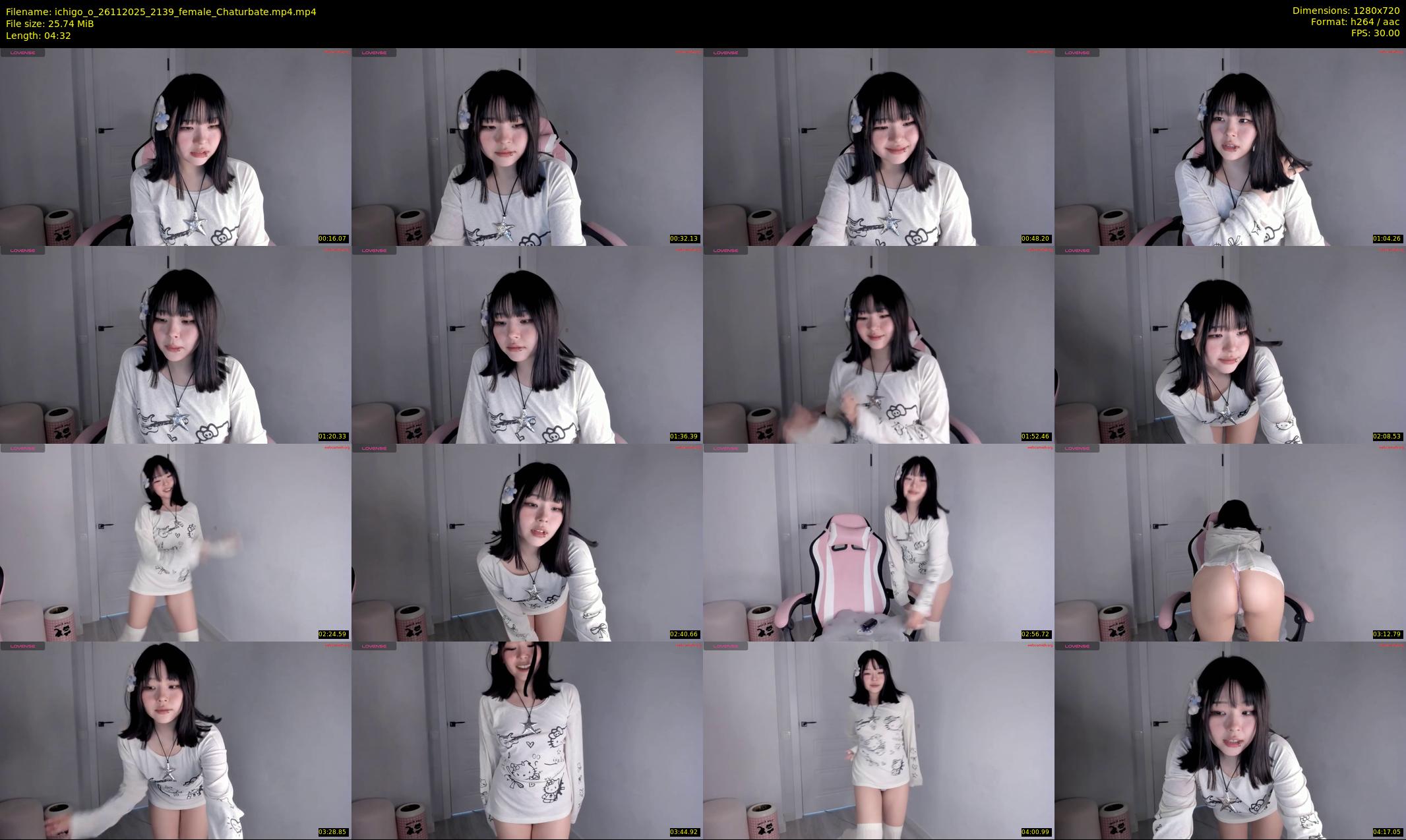 ichigo_o — 5 minute Chaturbate female cam show recording, 720p, Nov 26, 2025