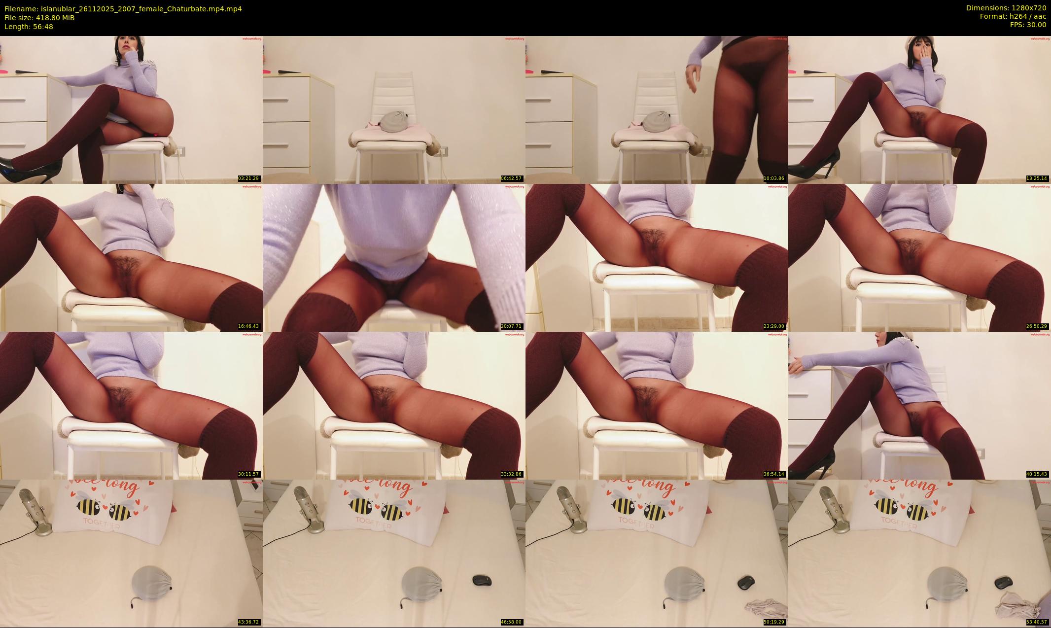islanublar — 57 minute Chaturbate female cam show recording, 720p, Nov 26, 2025