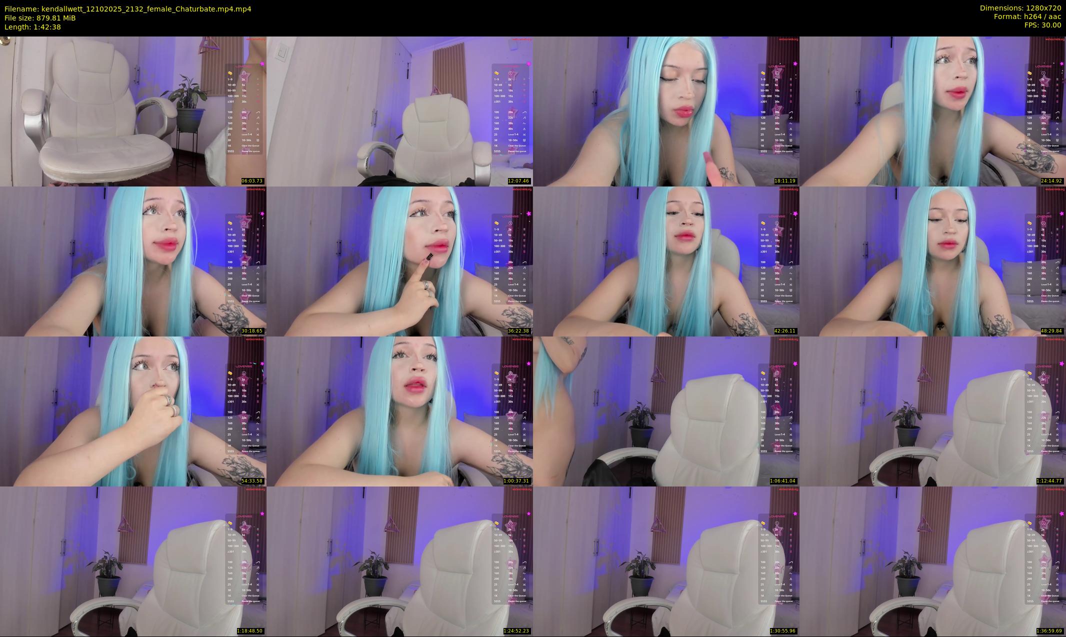 kendallwett — 103 minute Chaturbate female cam show recording, 720p, Oct 12, 2025