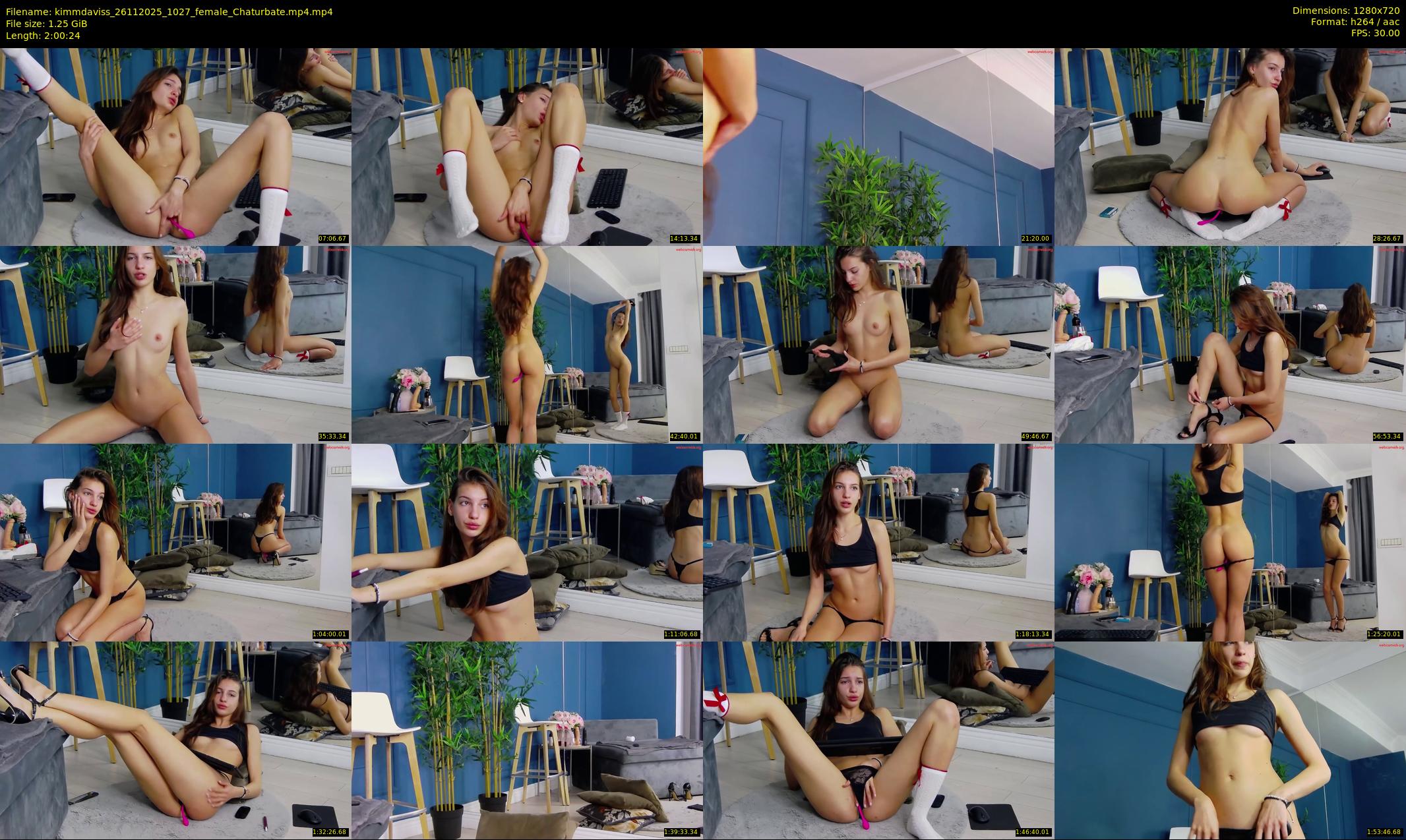 kimmdaviss — 121 minute Chaturbate female cam show recording, 720p, Nov 26, 2025
