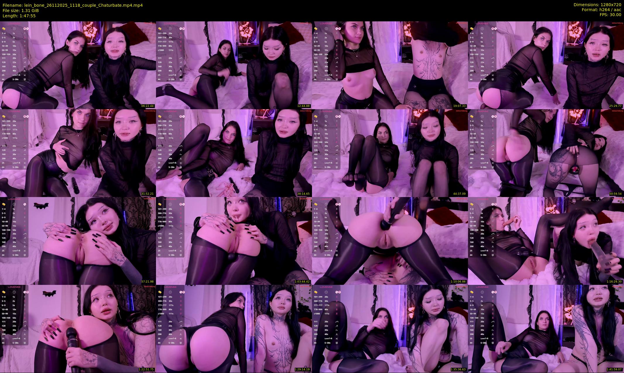 lein_bone — 108 minute Chaturbate female cam show recording, 720p, Nov 26, 2025