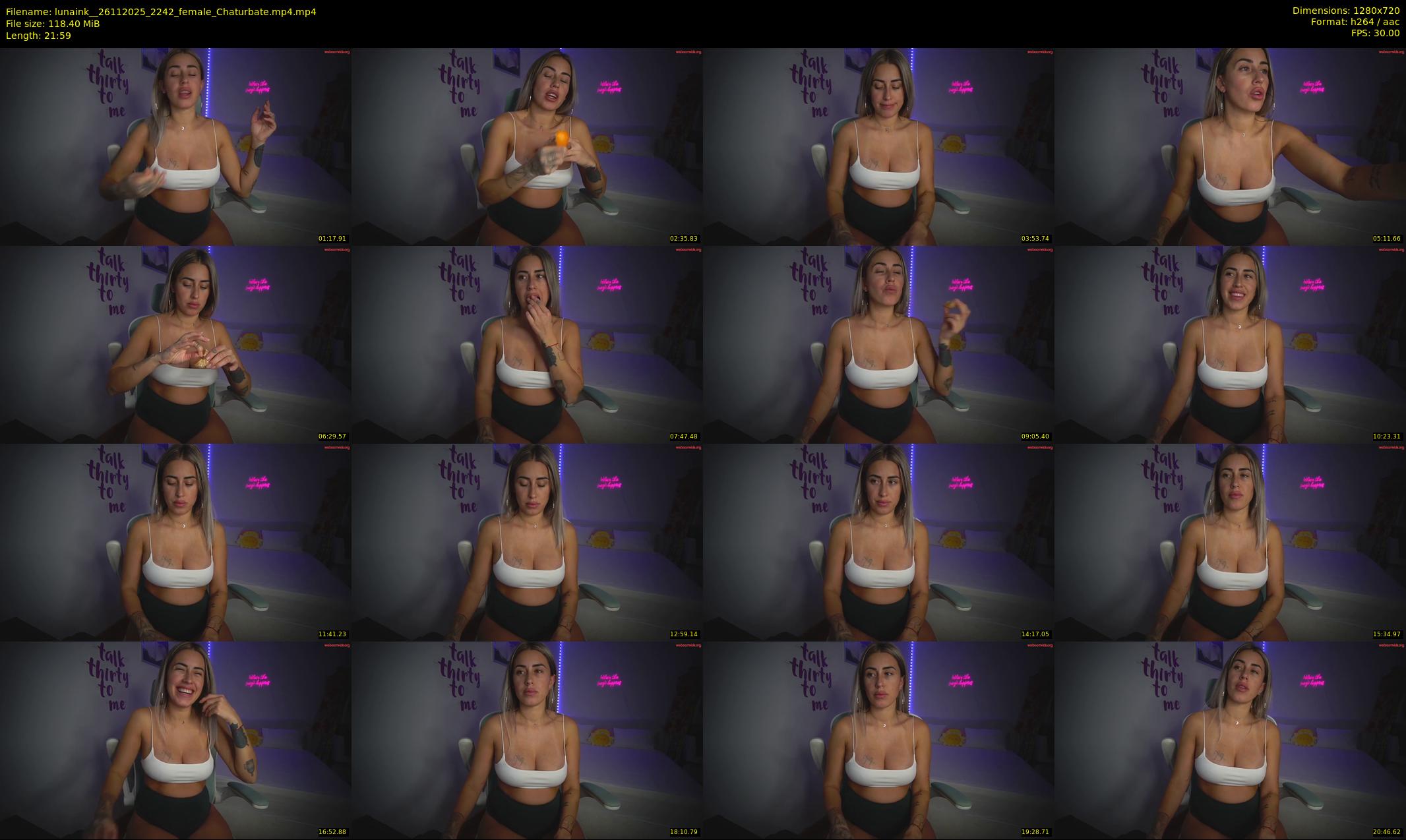 lunaink_ — 22 minute Chaturbate female cam show recording, 720p, Nov 26, 2025